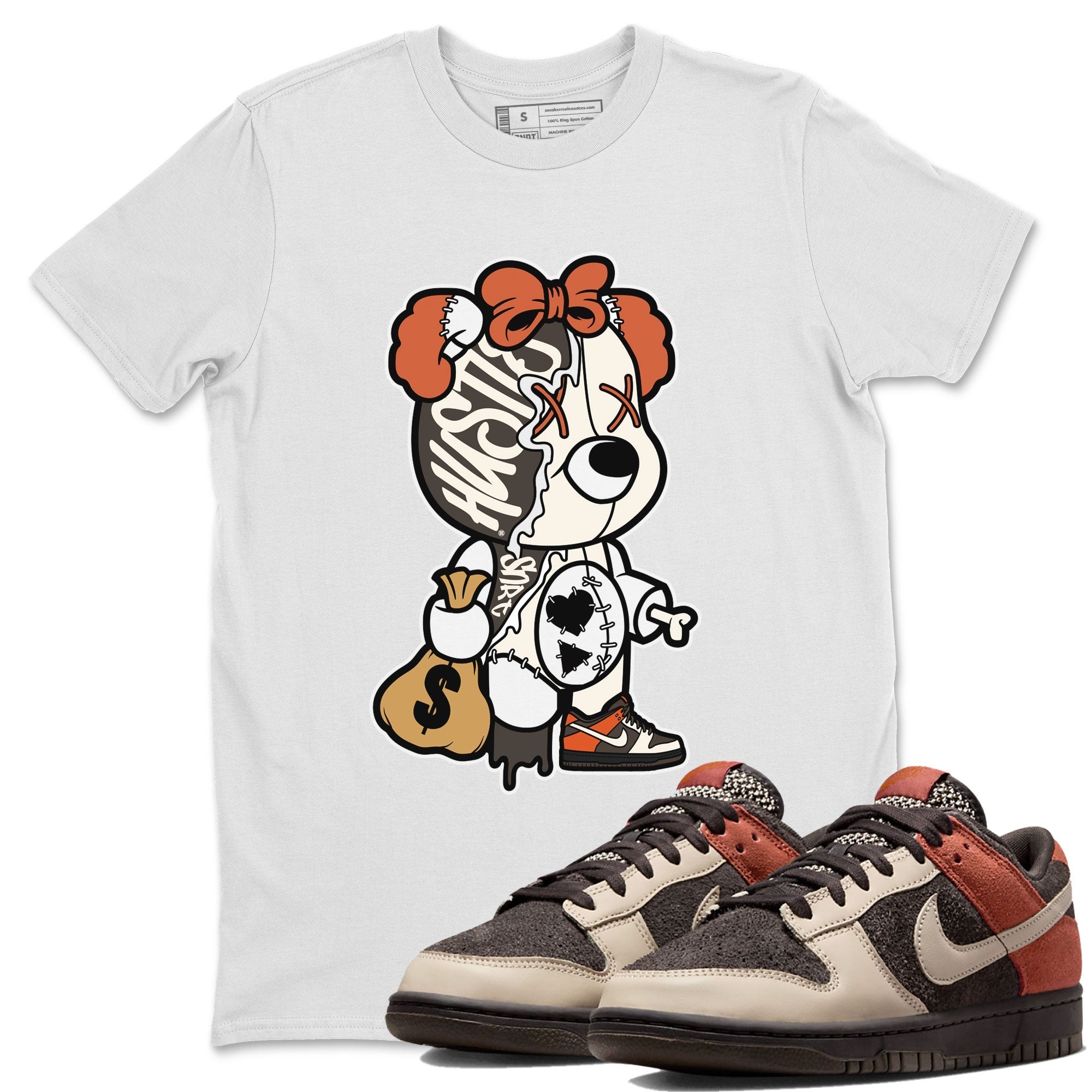 Nike Dunk Low Red Panda shirt to match jordans Stitched Hustle Bear sneaker tees Dunk Red Panda Drip Gear Zone Unisex Crew Neck Tee White 1 T-Shirt