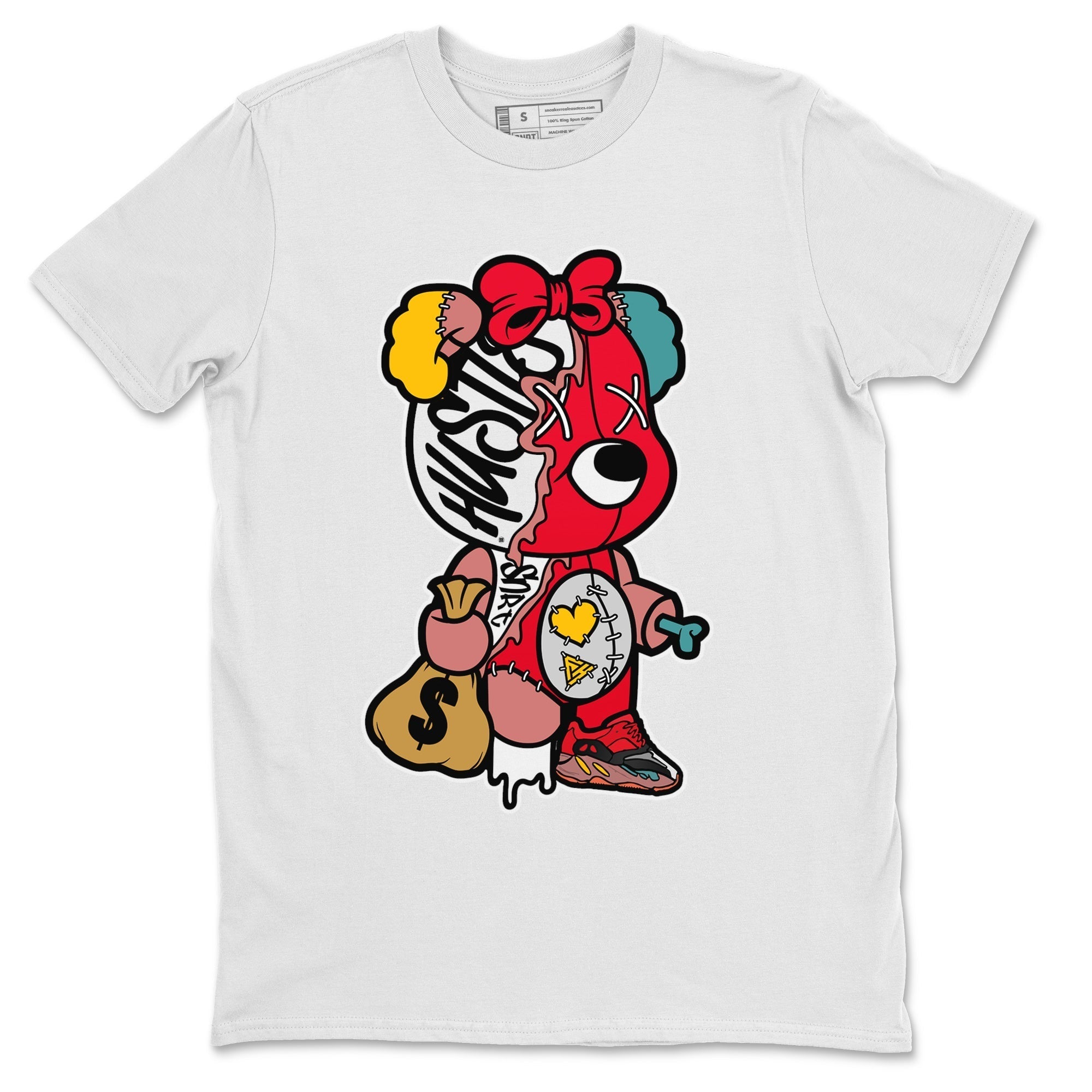 Yeezy 700 Hi-Res Red Shirt To Match Jordans Stitched Hustle Bear Sneaker Tees Yeezy 700 Hi-Res Red Drip Gear Zone Sneaker Matching Clothing Unisex Shirts