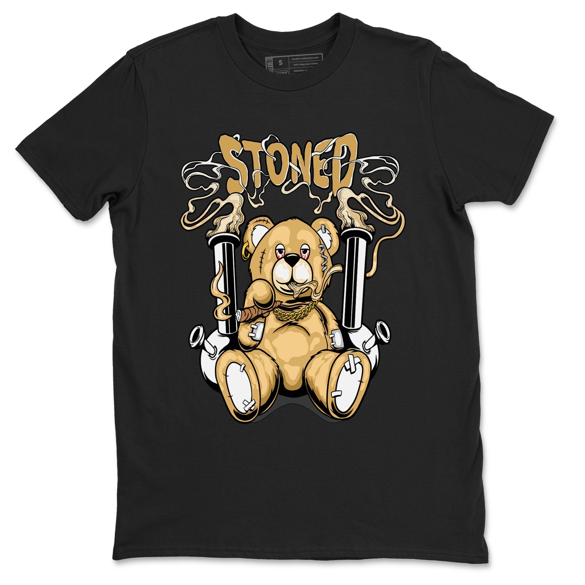 Air Jordan 13 Wheat shirt to match jordans Stoned Bear sneaker matching t-shirt Jordan 13 Wheat SNRT Sneaker Release Tees Unisex Black 2 T-Shirt