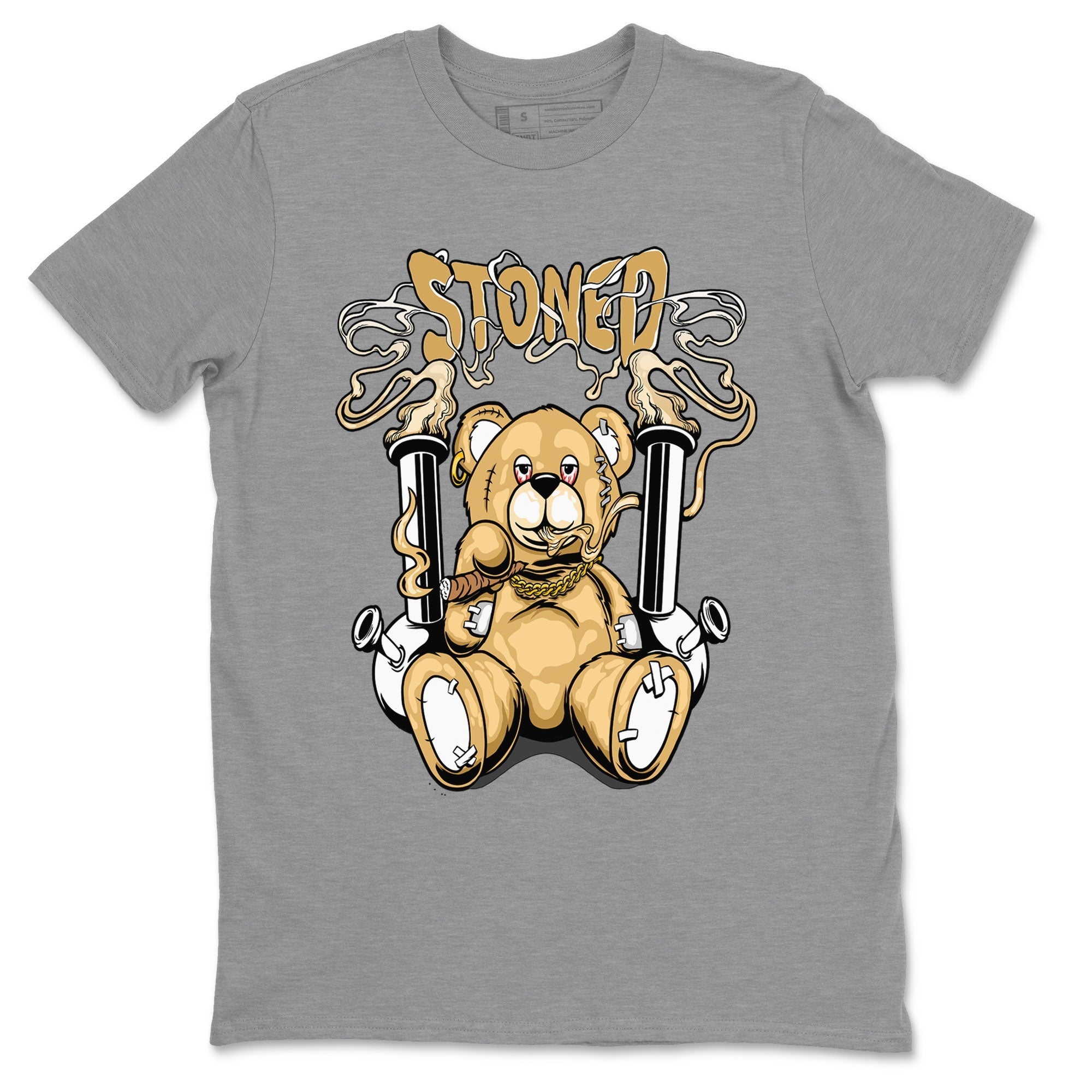 Air Jordan 13 Wheat shirt to match jordans Stoned Bear sneaker matching t-shirt Jordan 13 Wheat SNRT Sneaker Release Tees Unisex Heather Grey 2 T-Shirt