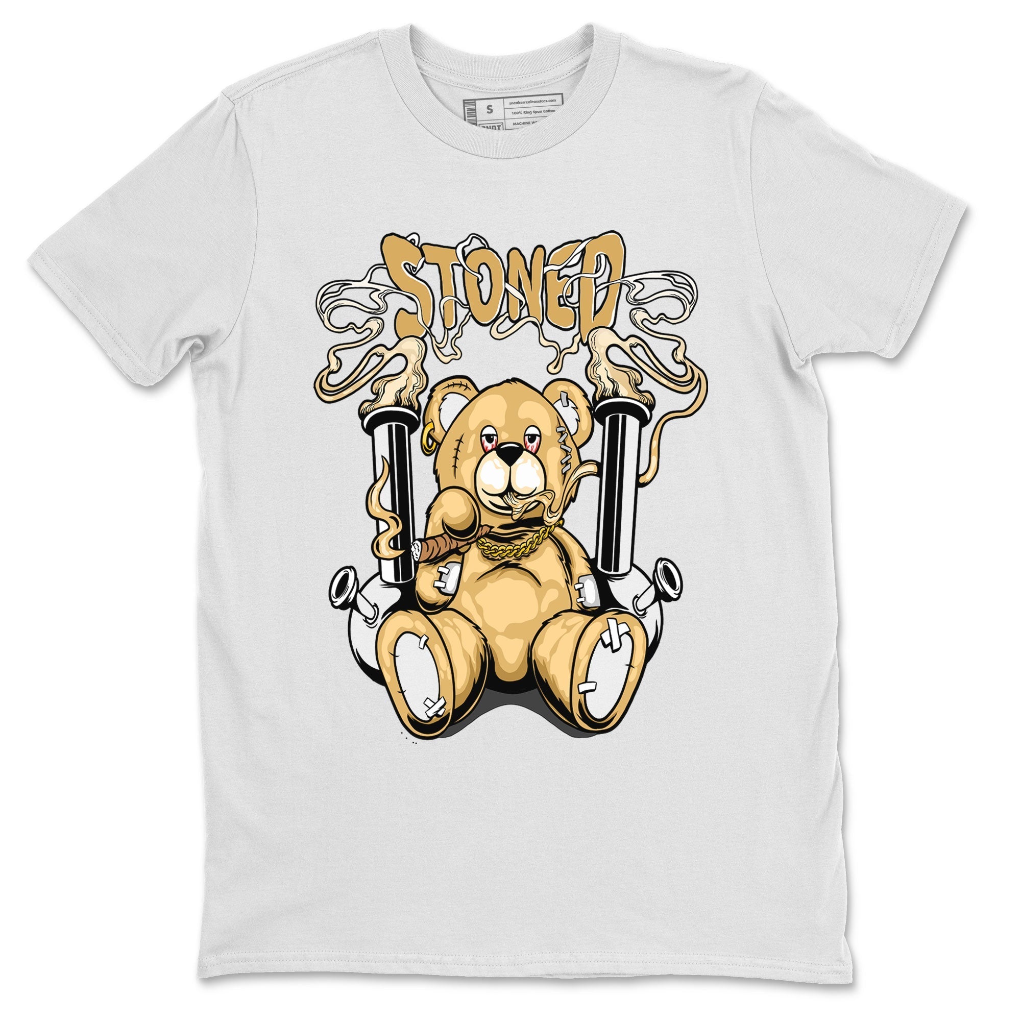 Air Jordan 13 Wheat shirt to match jordans Stoned Bear sneaker matching t-shirt Jordan 13 Wheat SNRT Sneaker Release Tees Unisex White 2 T-Shirt