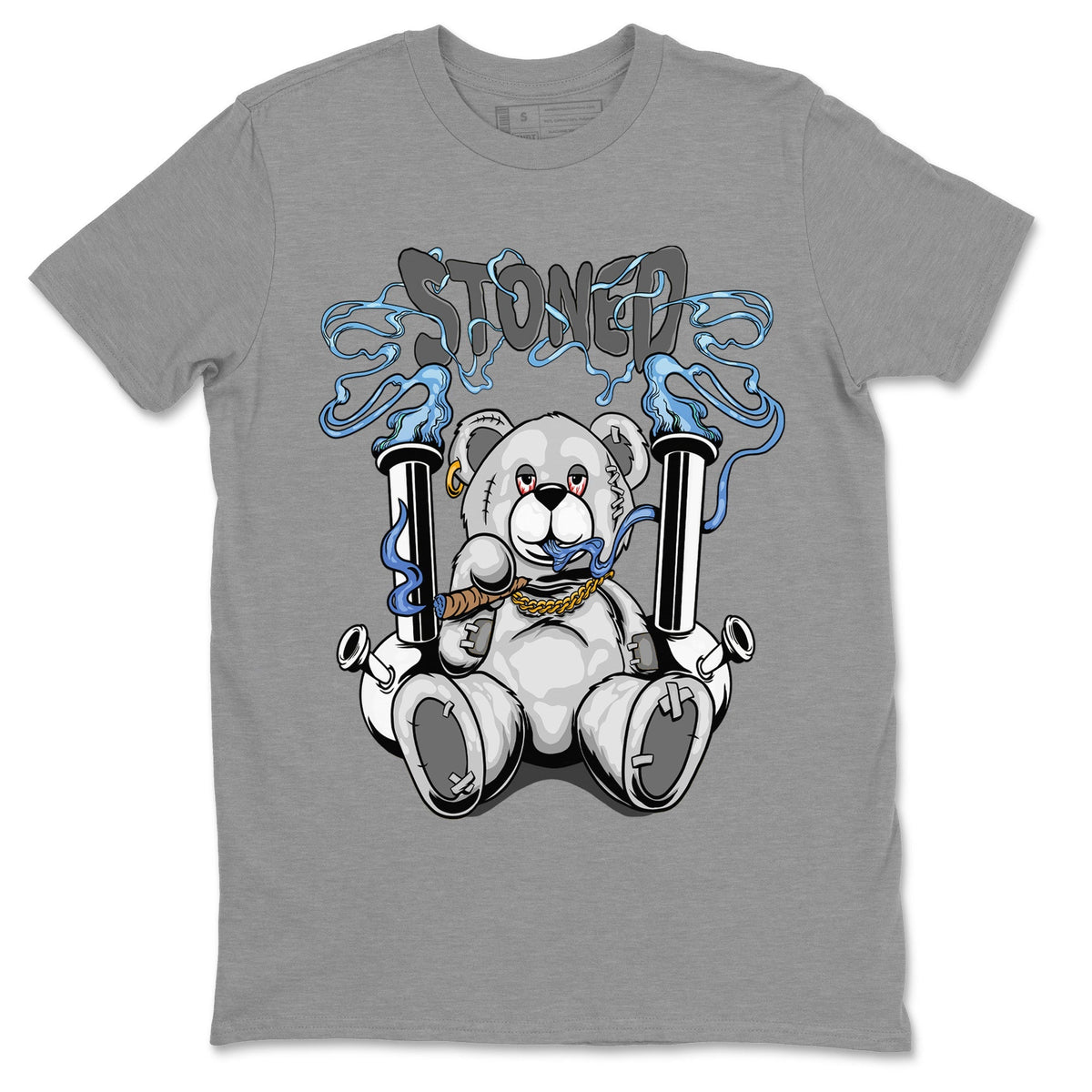 Air Jordan 11 White Cement Sneaker Match Tees Stoned Bear Streetwear Sneaker Shirt Air Jordan 11 Cement Grey Sneaker Release Tees Unisex Shirts Heather Grey 2