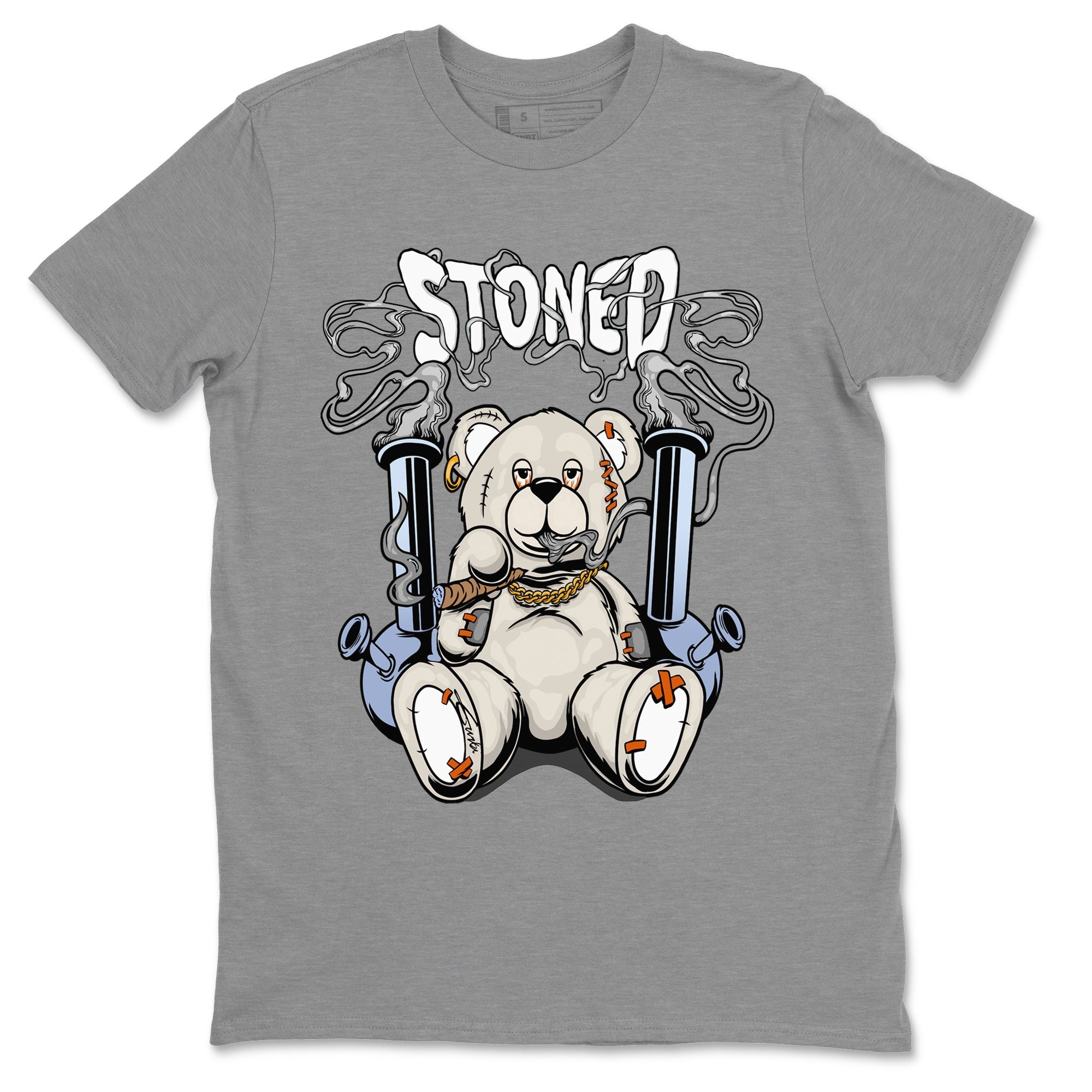 Air Jordan 5 Craft Sneaker Match Tees Stoned Bear Streetwear Sneaker Shirt Air Jordan 5 Retro Craft Tees Unisex Shirts Heather Grey 2