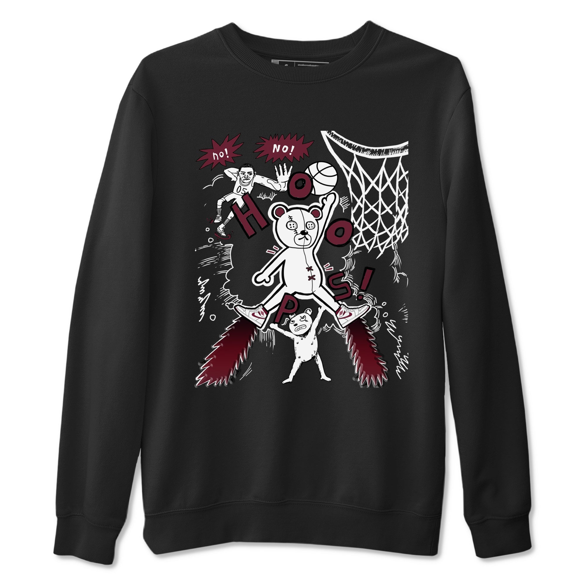 AJ1 Metallic Burgundy shirt to match jordans Stop The Bear sneaker tees Air Jordan 1 Metallic Burgundy Drip Gear Zone unisex cotton Black 2 crew neck shirt