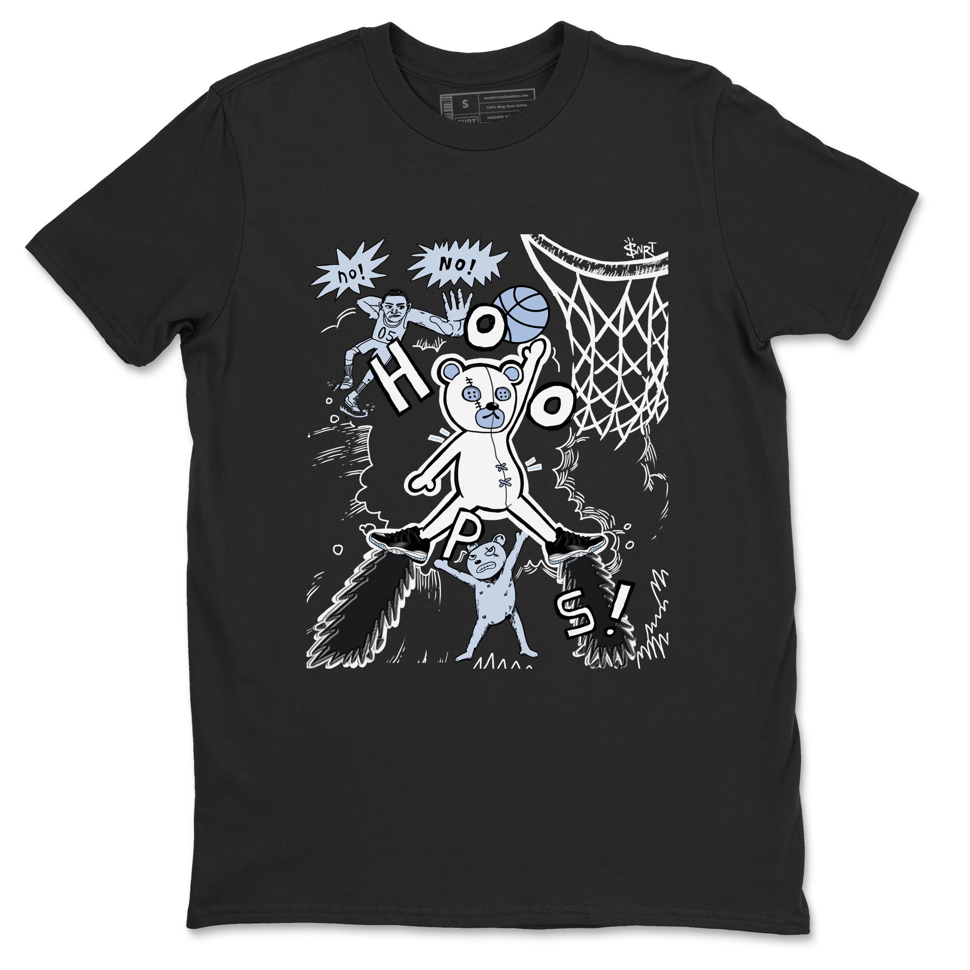 11s Low Space shirt to match jordans Stop The Bear sneaker tees Air Jordan 11 Low Space Drip Gear Zone unisex cotton Black 2 crew neck shirt