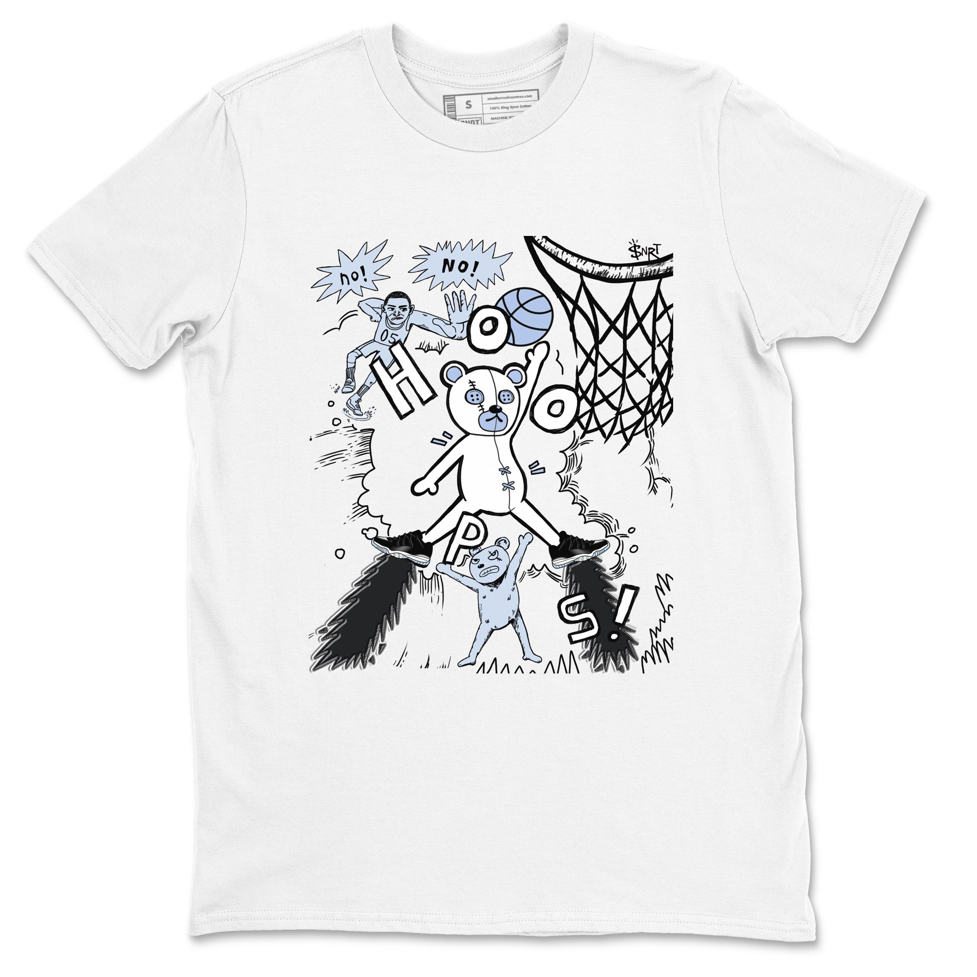 11s Low Space shirt to match jordans Stop The Bear sneaker tees Air Jordan 11 Low Space Drip Gear Zone unisex cotton White 2 crew neck shirt
