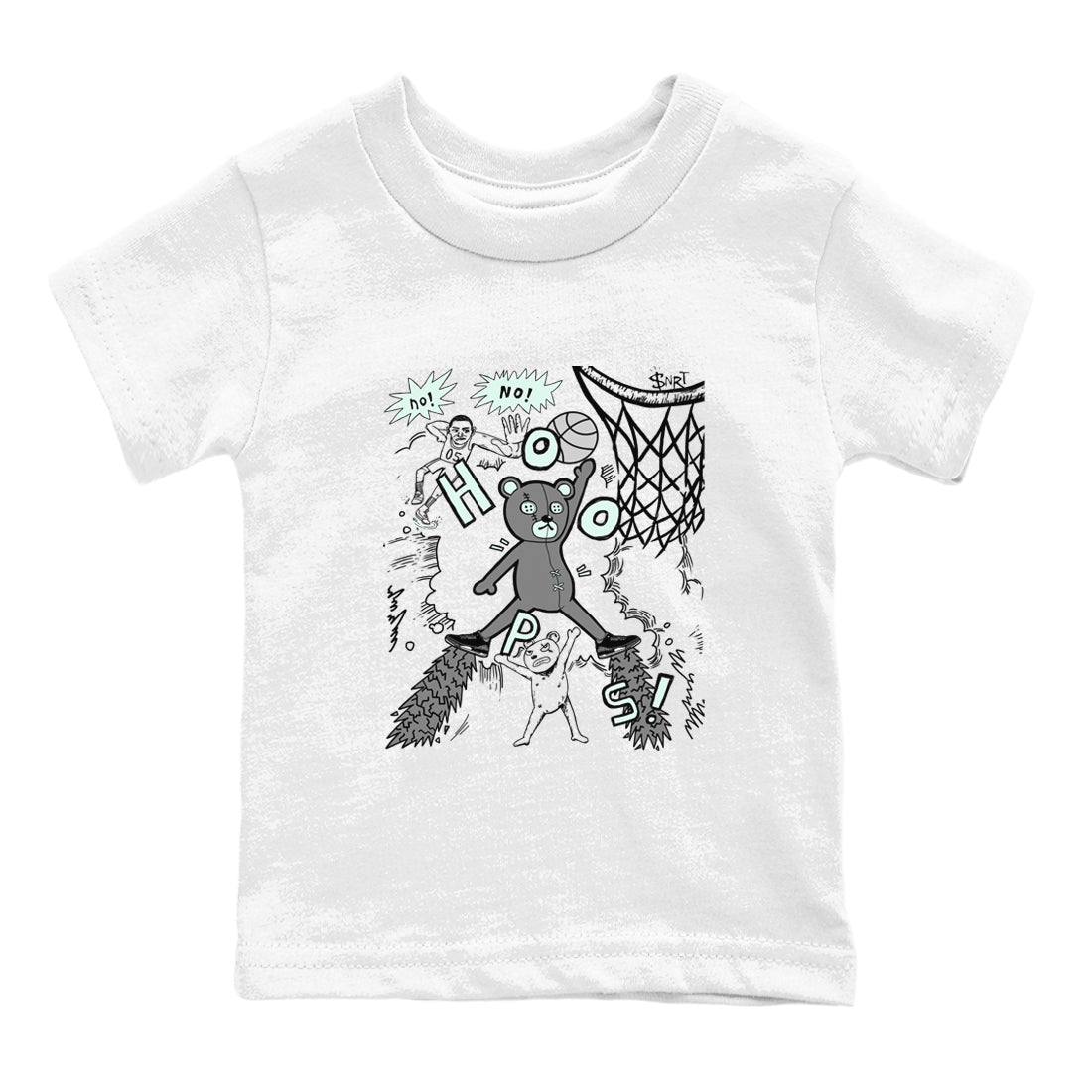 3s Green Glow shirt to match jordans Stop The Bear sneaker tees Air Jordan 3 Retro Green Glow Drip Gear Zone baby toddler White 2 cotton Shirt