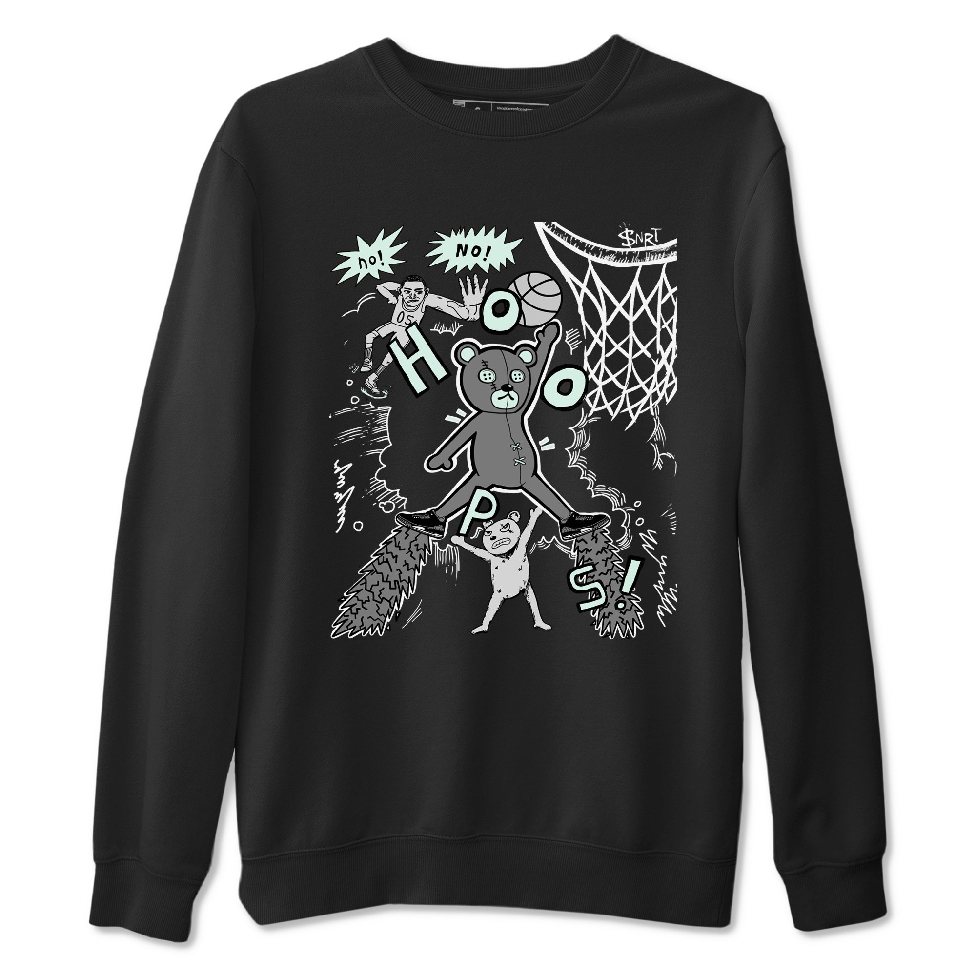 3s Green Glow shirt to match jordans Stop The Bear sneaker tees Air Jordan 3 Retro Green Glow Drip Gear Zone unisex cotton Black 2 crew neck shirt