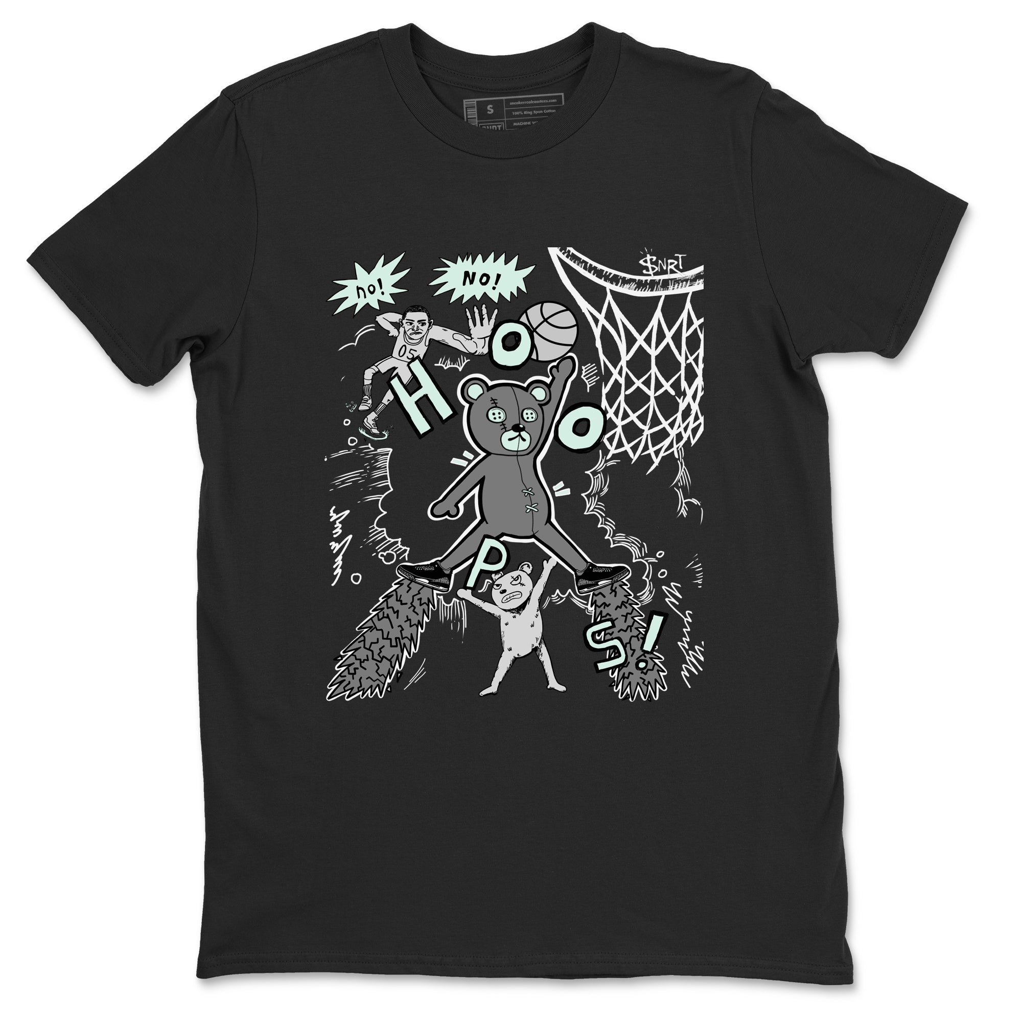 3s Green Glow shirt to match jordans Stop The Bear sneaker tees Air Jordan 3 Retro Green Glow Drip Gear Zone unisex cotton Black 2 crew neck shirt