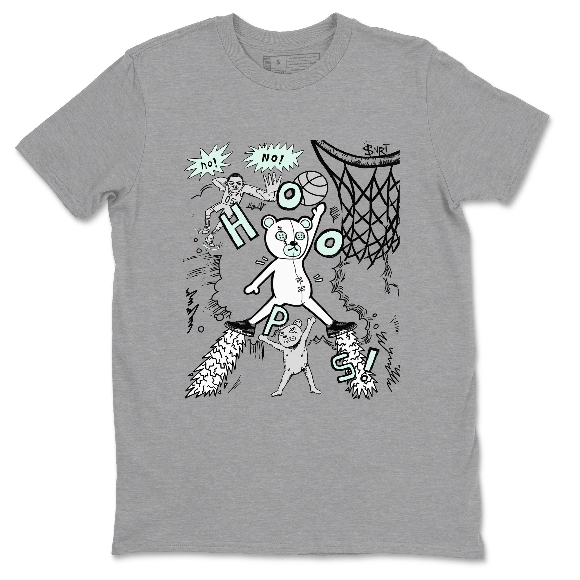 3s Green Glow shirt to match jordans Stop The Bear sneaker tees Air Jordan 3 Retro Green Glow Drip Gear Zone unisex cotton Heather Grey 2 crew neck shirt