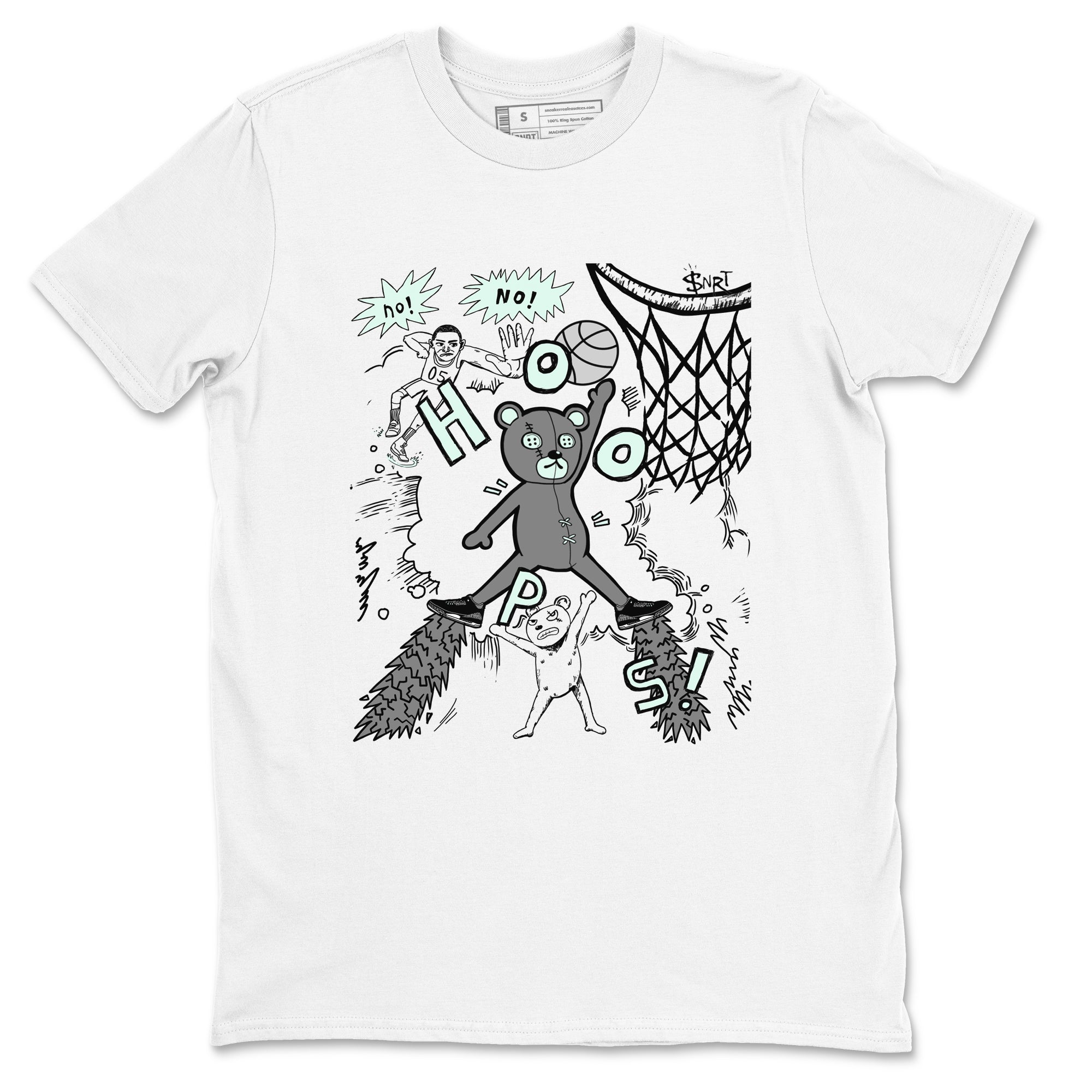 3s Green Glow shirt to match jordans Stop The Bear sneaker tees Air Jordan 3 Retro Green Glow Drip Gear Zone unisex cotton White 2 crew neck shirt