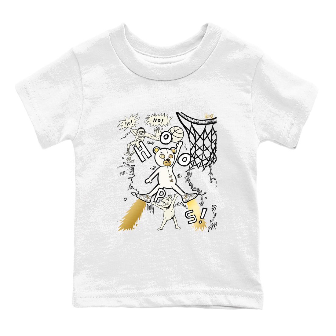 AJ4 Sail shirt to match jordans Stop The Bear sneaker tees Air Jordan 4 Sail Drip Gear Zone baby toddler White 2 cotton Shirt