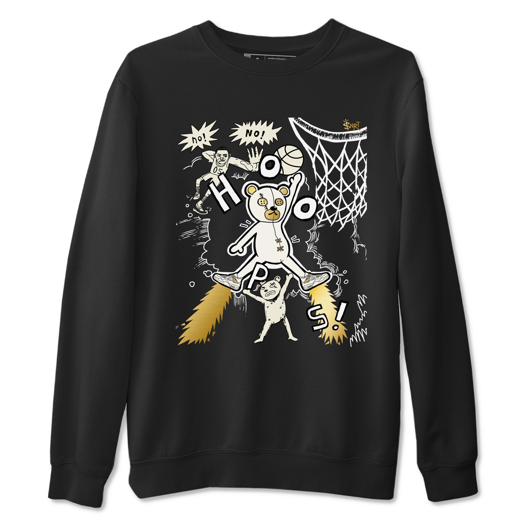 AJ4 Sail shirt to match jordans Stop The Bear sneaker tees Air Jordan 4 Sail Drip Gear Zone unisex cotton Black 2 crew neck shirt