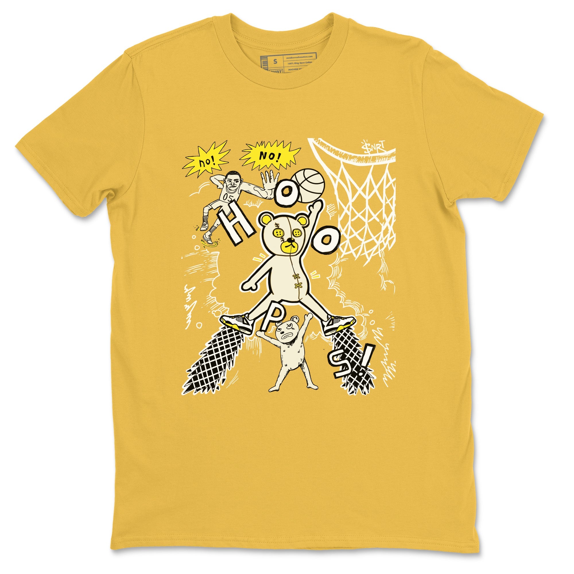 4s Vivid Sulfur shirt to match jordans Stop The Bear sneaker tees Air Jordan 4 Retro Vivid Sulfur Drip Gear Zone unisex cotton Daisy 2 crew neck shirt