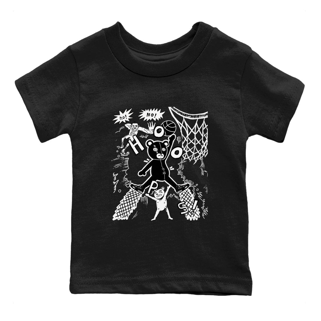 4s White Thunder shirt to match jordans Stop The Bear sneaker tees Air Jordan 4 White Thunder Drip Gear Zone baby toddler Black 2 cotton Shirt