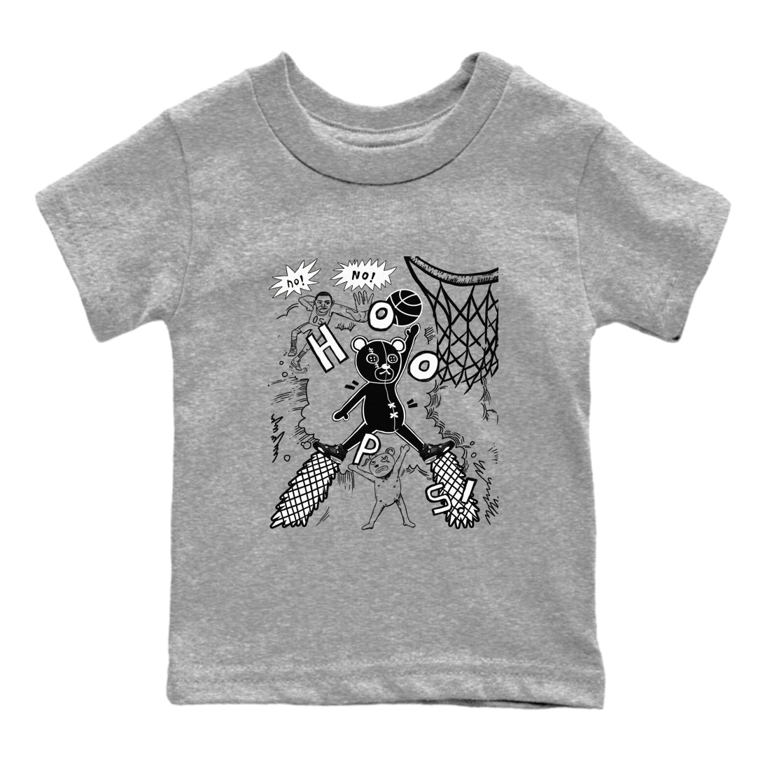 4s White Thunder shirt to match jordans Stop The Bear sneaker tees Air Jordan 4 White Thunder Drip Gear Zone baby toddler Heather Grey 2 cotton Shirt