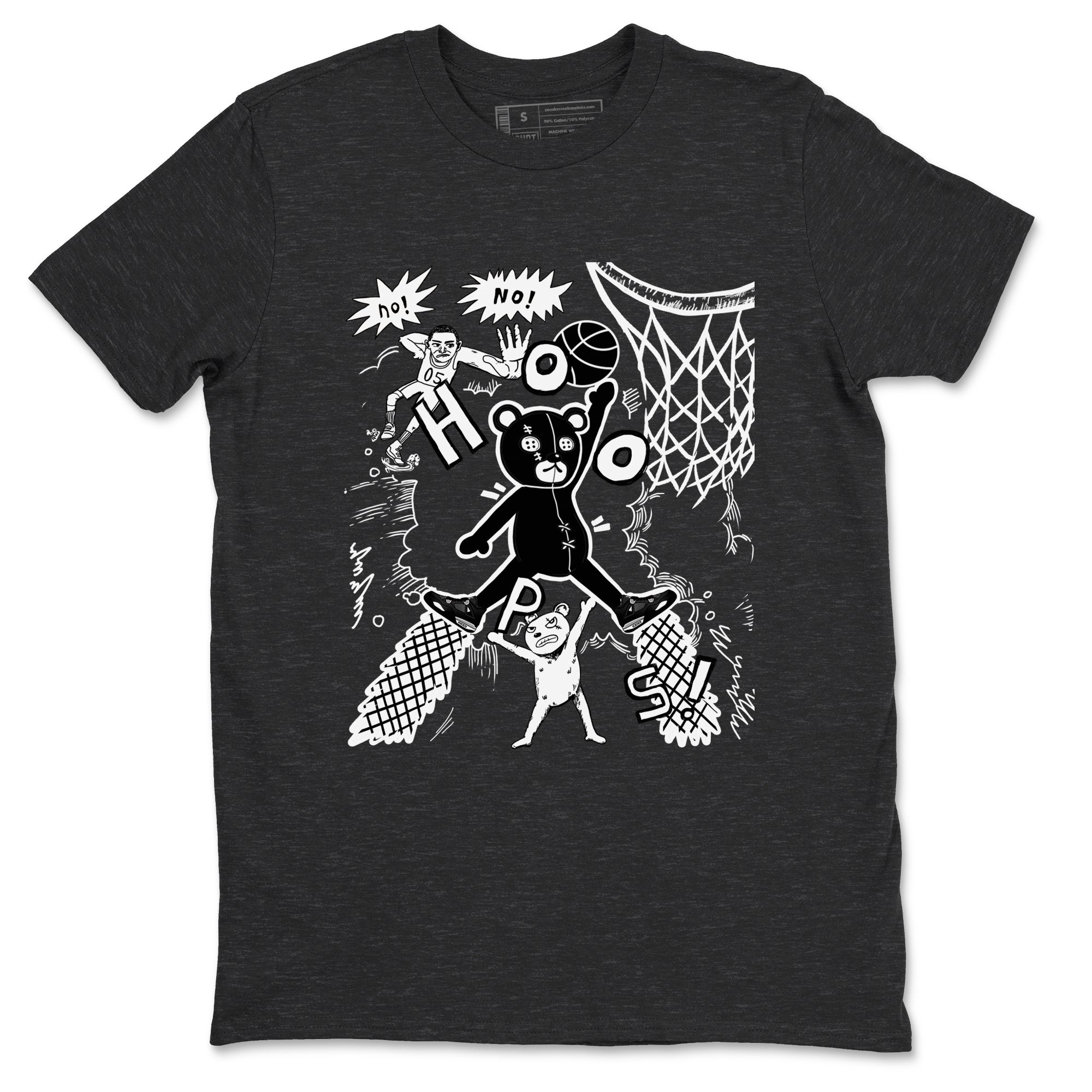 4s White Thunder shirt to match jordans Stop The Bear sneaker tees Air Jordan 4 White Thunder Drip Gear Zone unisex cotton Charcoal Heather 2 crew neck shirt