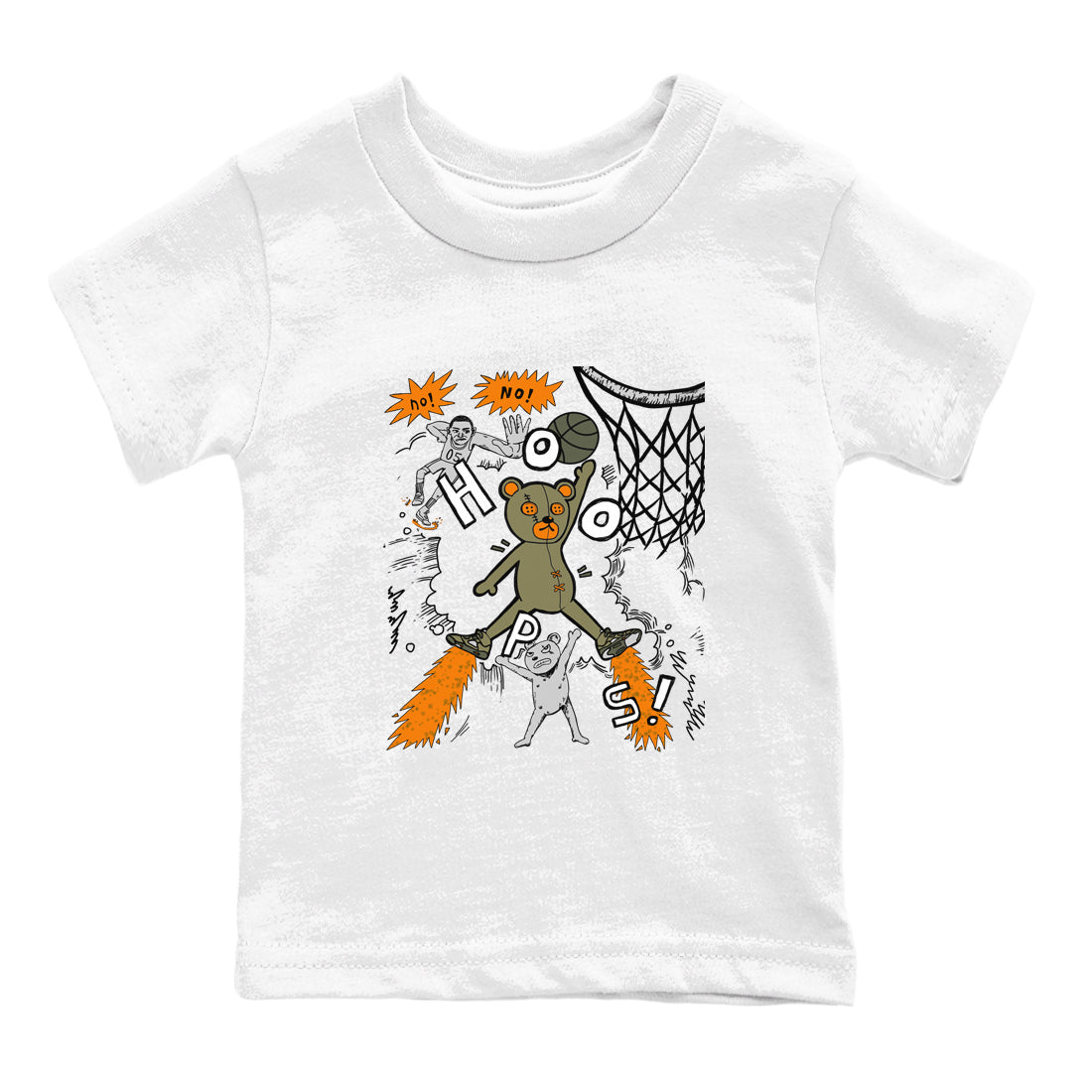 Air Jordan 5 Olive shirt to match jordans Stop The Bear sneaker tees 5s Olive Drip Gear Zone baby toddler White 2 cotton Shirt