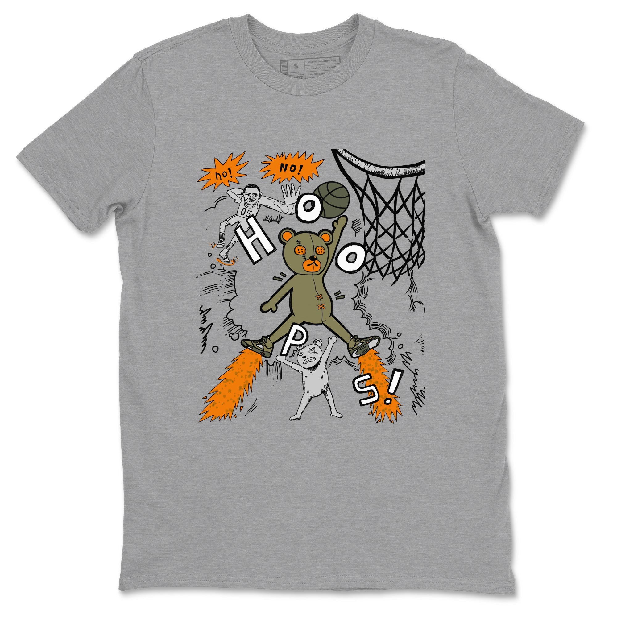 Air Jordan 5 Olive shirt to match jordans Stop The Bear sneaker tees 5s Olive Drip Gear Zone unisex cotton Heather Grey 2 crew neck shirt