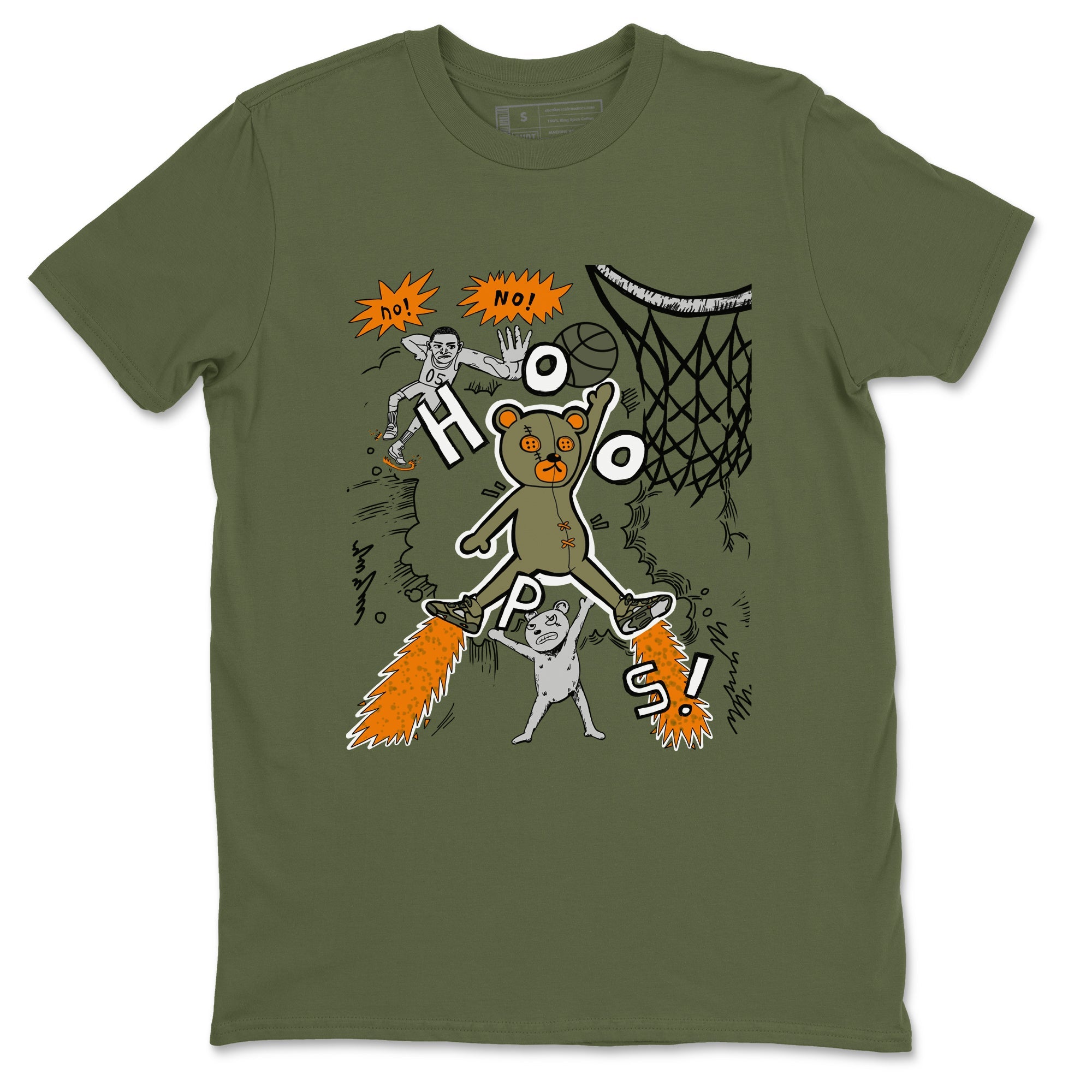 Air Jordan 5 Olive shirt to match jordans Stop The Bear sneaker tees 5s Olive Drip Gear Zone unisex cotton Military Green 2 crew neck shirt