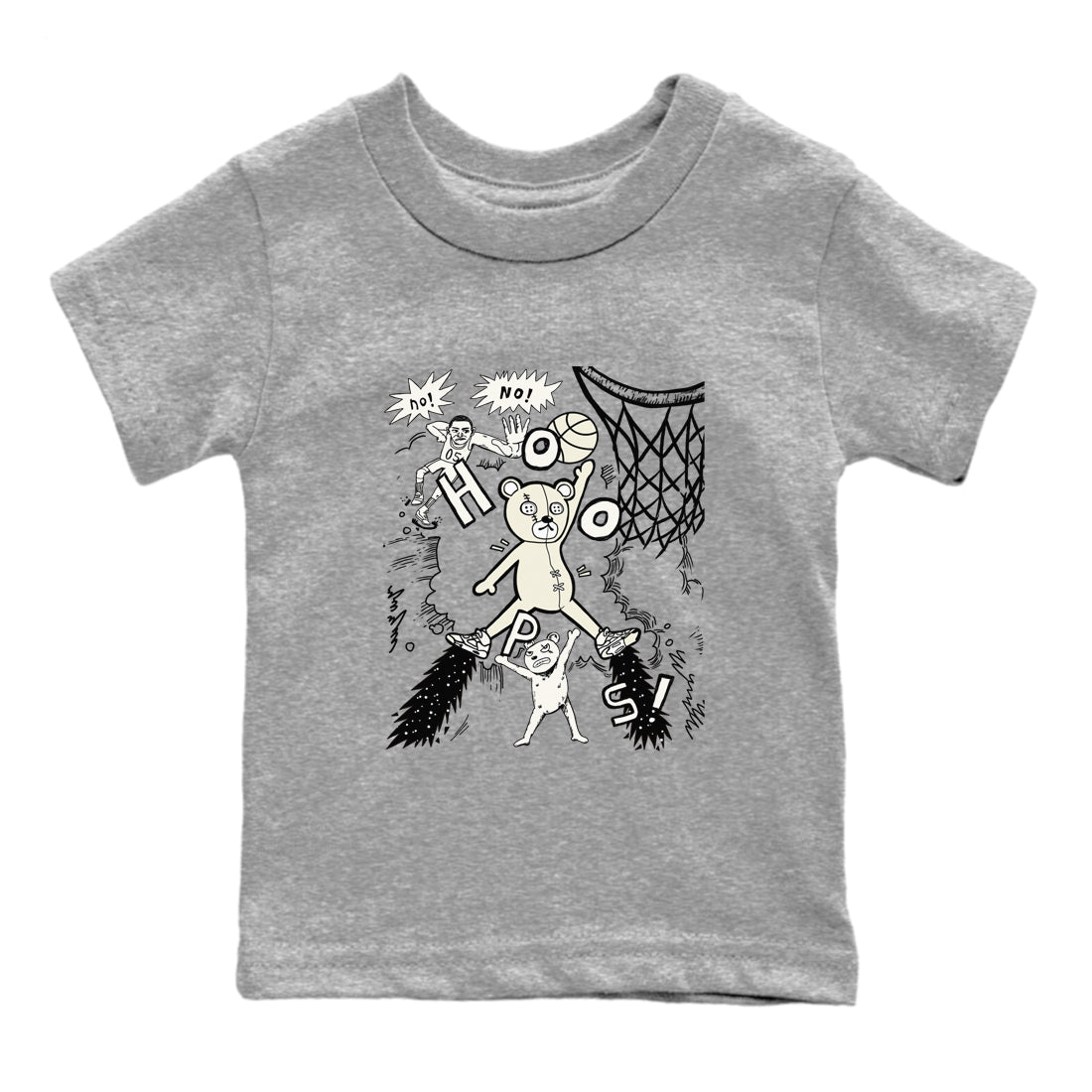 5s Sail shirt to match jordans Stop The Bear sneaker tees Air Jordan 5 Sail Drip Gear Zone baby toddler Heather Grey 2 cotton Shirt