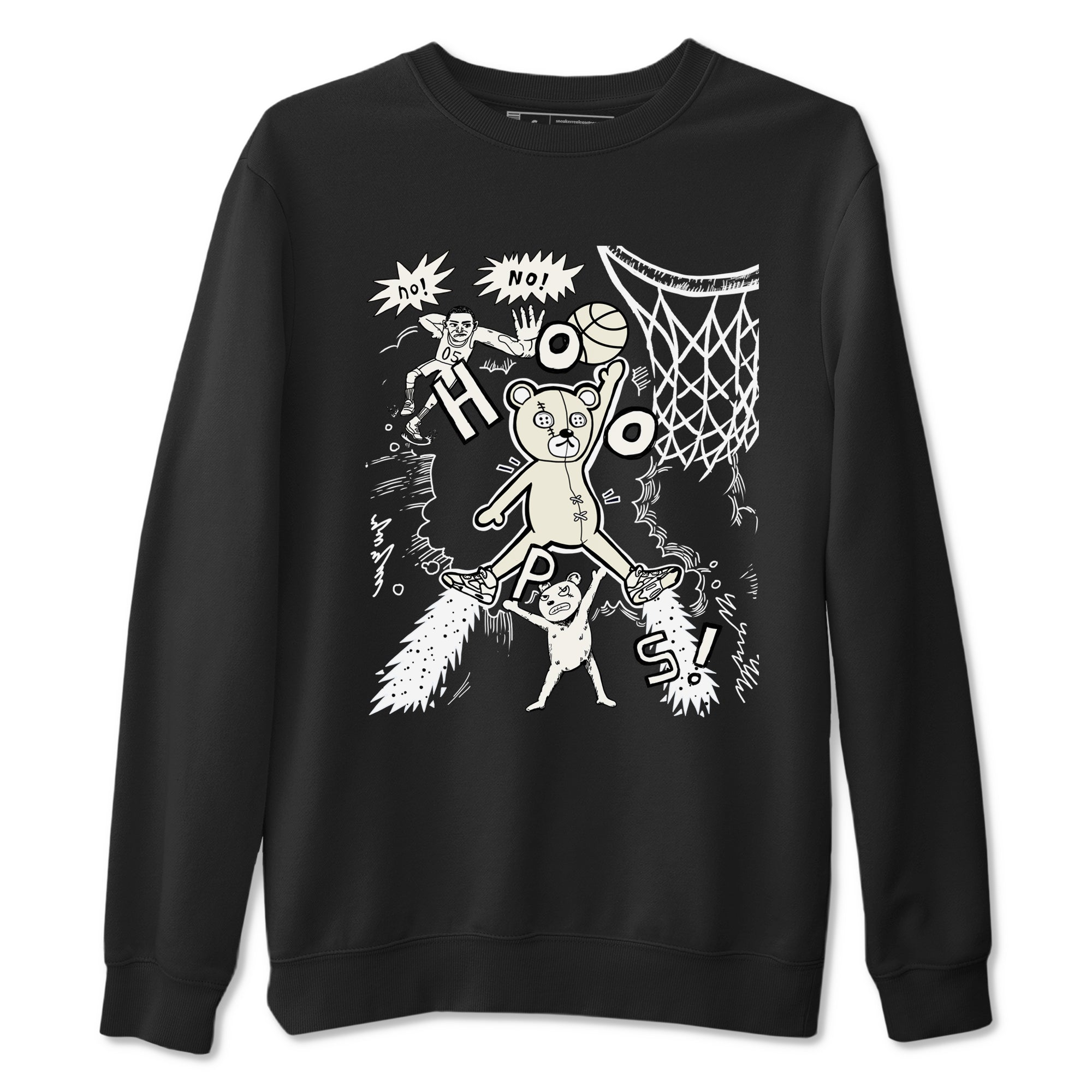 5s Sail shirt to match jordans Stop The Bear sneaker tees Air Jordan 5 Sail Drip Gear Zone unisex cotton Black 2 crew neck shirt