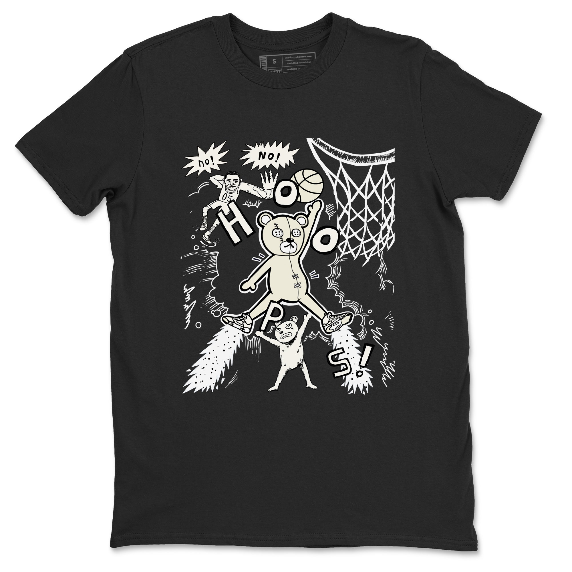 5s Sail shirt to match jordans Stop The Bear sneaker tees Air Jordan 5 Sail Drip Gear Zone unisex cotton Black 2 crew neck shirt