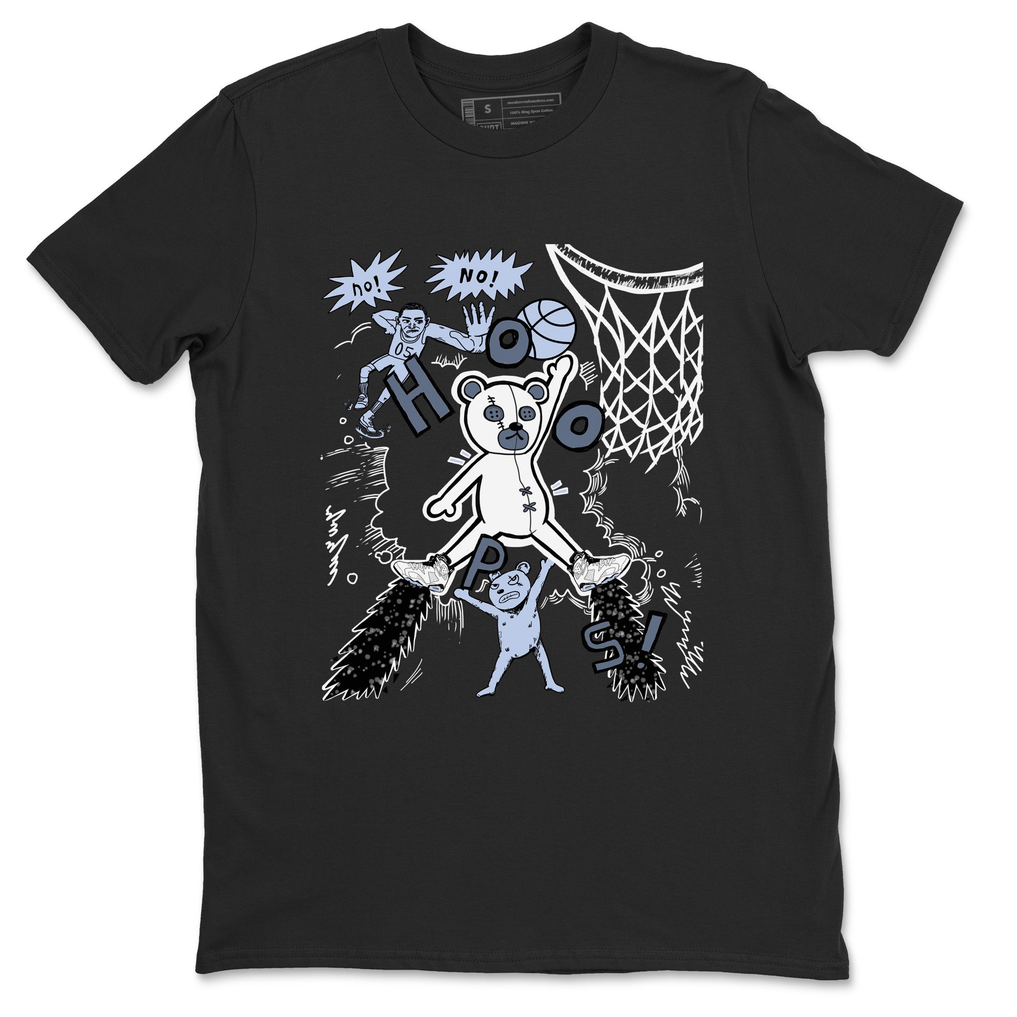 6s Reverse Oreo shirt to match jordans Stop The Bear sneaker tees Air Jordan 6 Reverse Oreo Drip Gear Zone unisex cotton Black 2 crew neck shirt