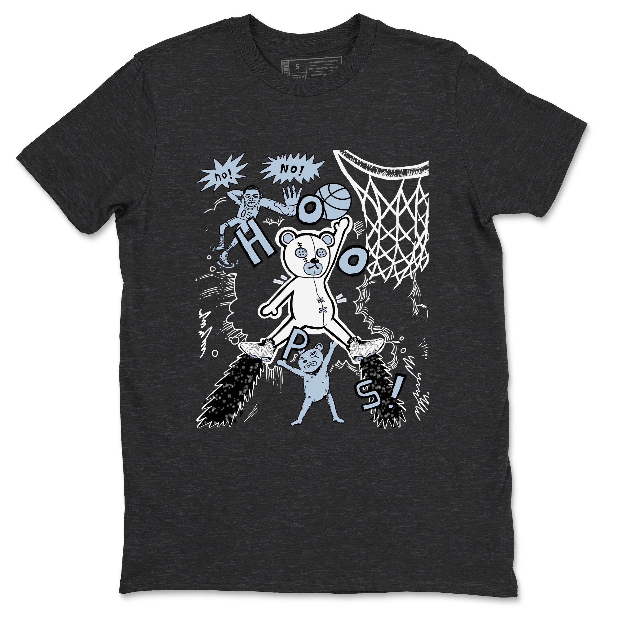 6s Reverse Oreo shirt to match jordans Stop The Bear sneaker tees Air Jordan 6 Reverse Oreo Drip Gear Zone unisex cotton Charcoal Heather 2 crew neck shirt