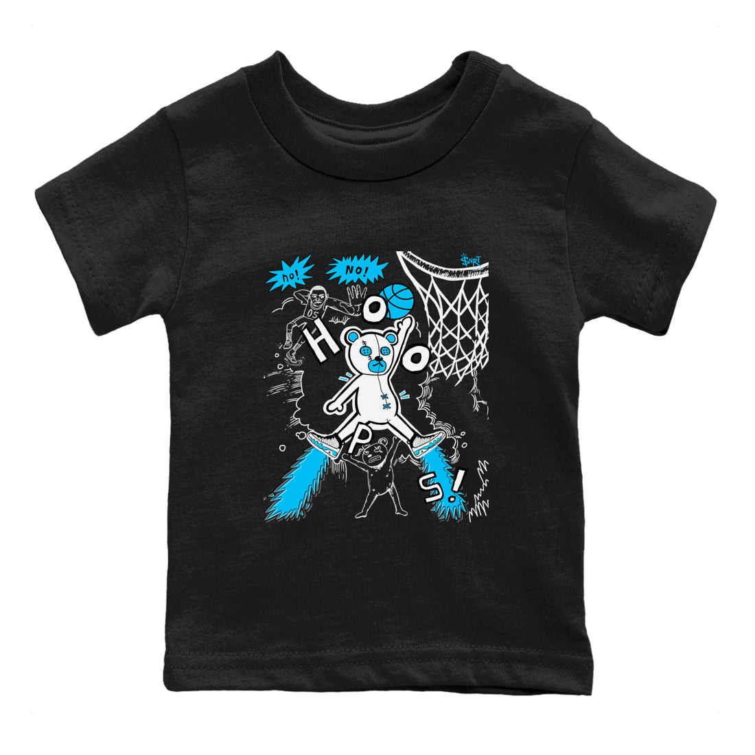9s Powder Blue shirt to match jordans Stop The Bear sneaker tees Air Jordan 9 Powder Blue Drip Gear Zone baby toddler Black 2 cotton Shirt