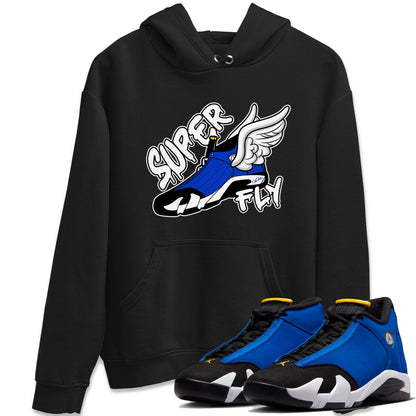 Air Jordan 14 Laney Sneaker Match Tees Super Fly Sneaker Tees AJ14 Laney Sneaker Release Tees Unisex Shirts Black 1