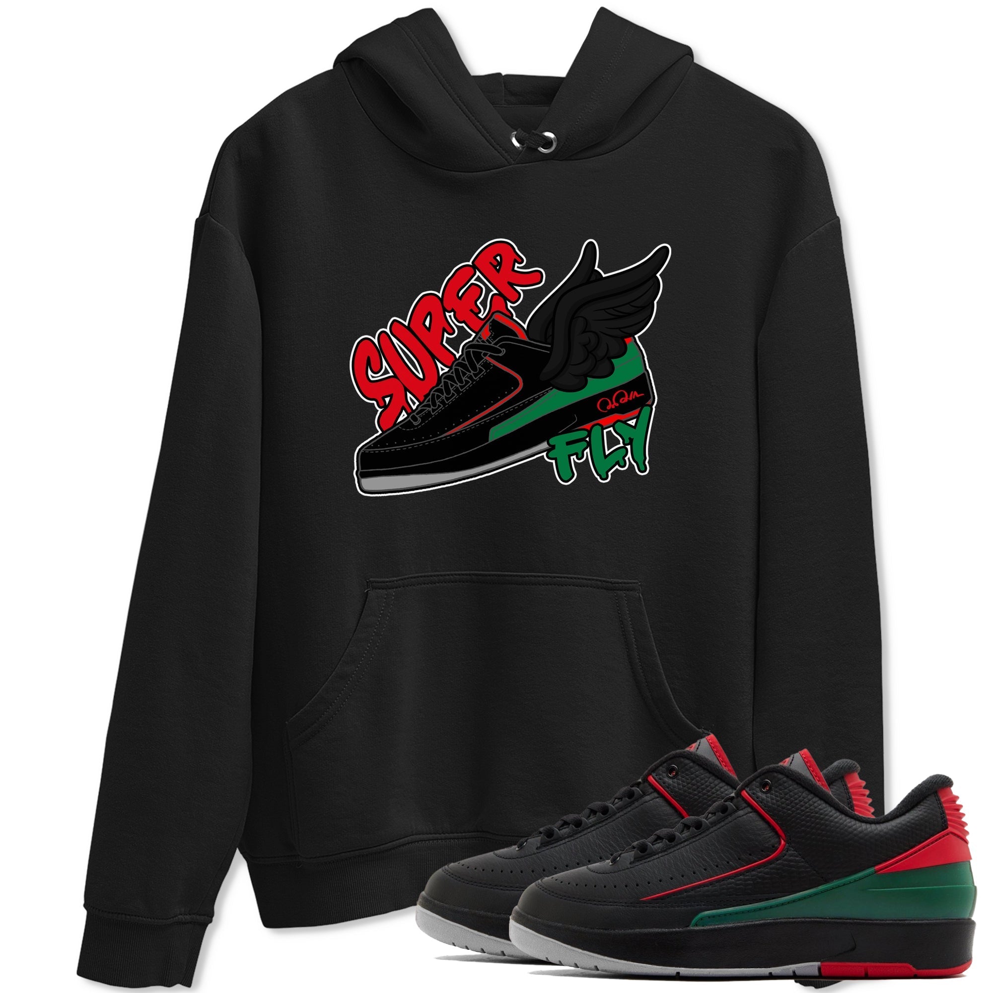 Jordan 2 Low Christmas X-mas Holiday special gift shirt to match jordans Super Fly sneaker tees Air Jordan 2 Christmas Drip Gear Zone Unisex Black 1 T-Shirt