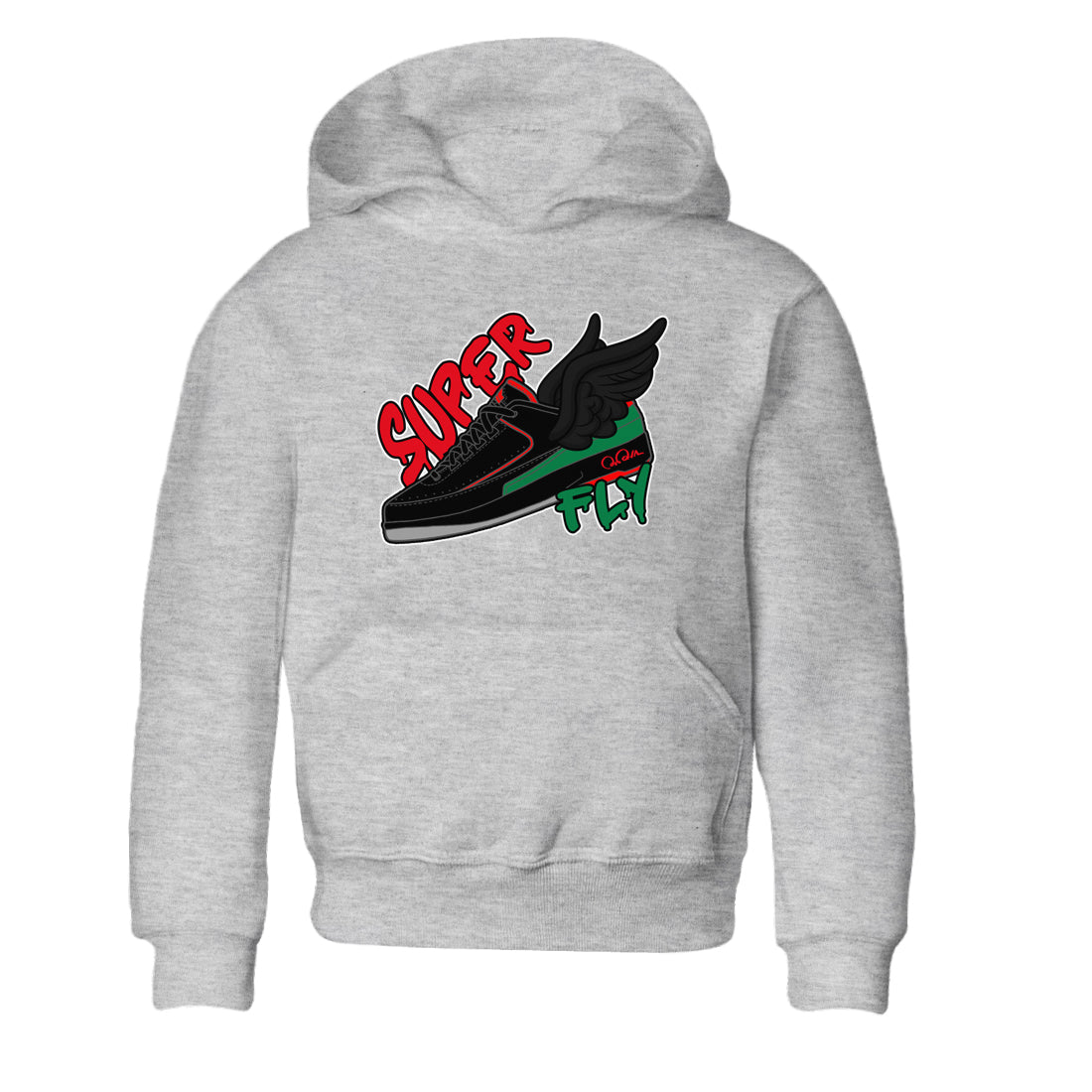 Jordan 2 Low Christmas X-mas Holiday special gift shirt to match jordans Super Fly sneaker tees Air Jordan 2 Christmas Drip Gear Zone Baby Toddler Heather Grey 1 T-Shirt