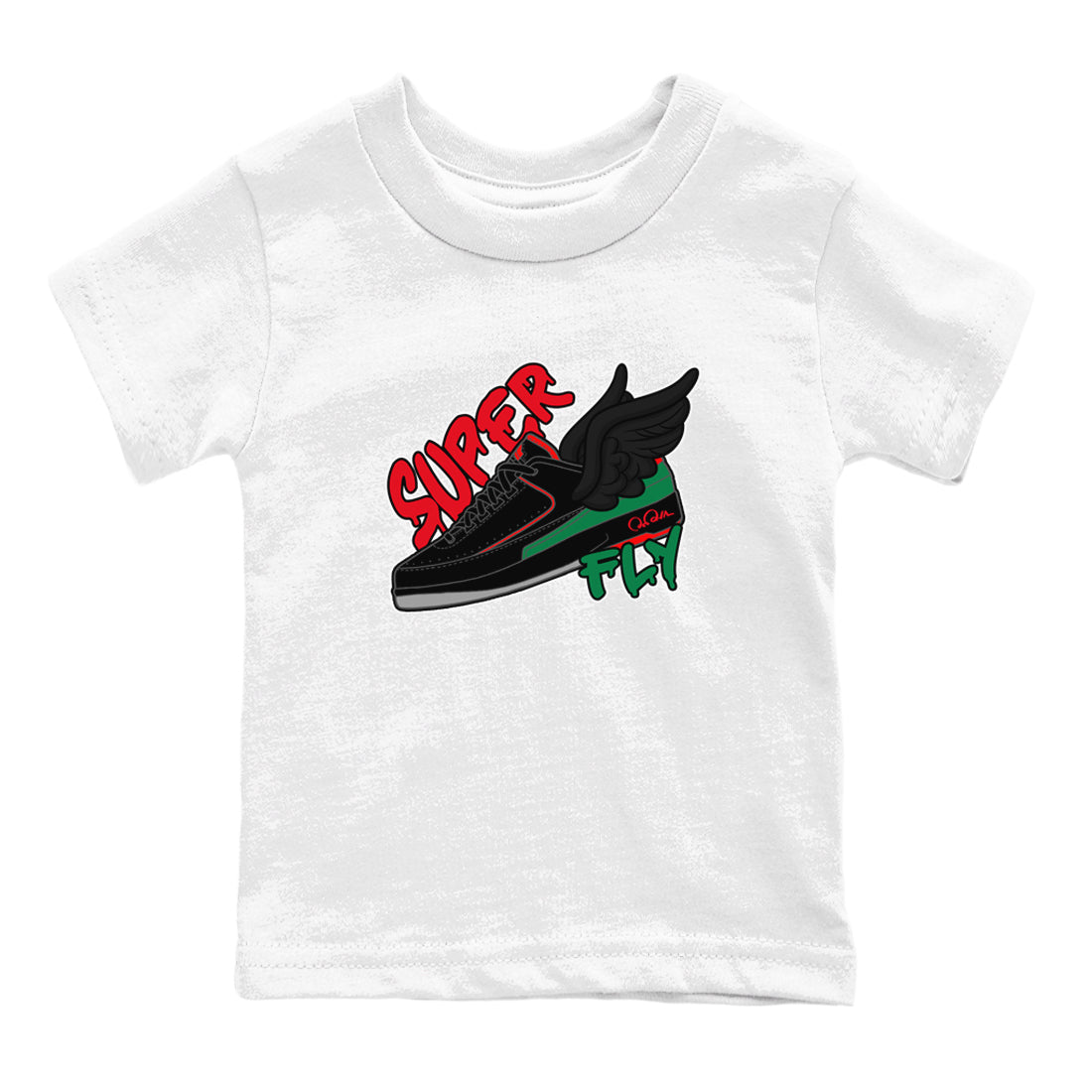 Jordan 2 Low Christmas X-mas Holiday special gift shirt to match jordans Super Fly sneaker tees Air Jordan 2 Christmas Drip Gear Zone Baby Toddler White 2 T-Shirt
