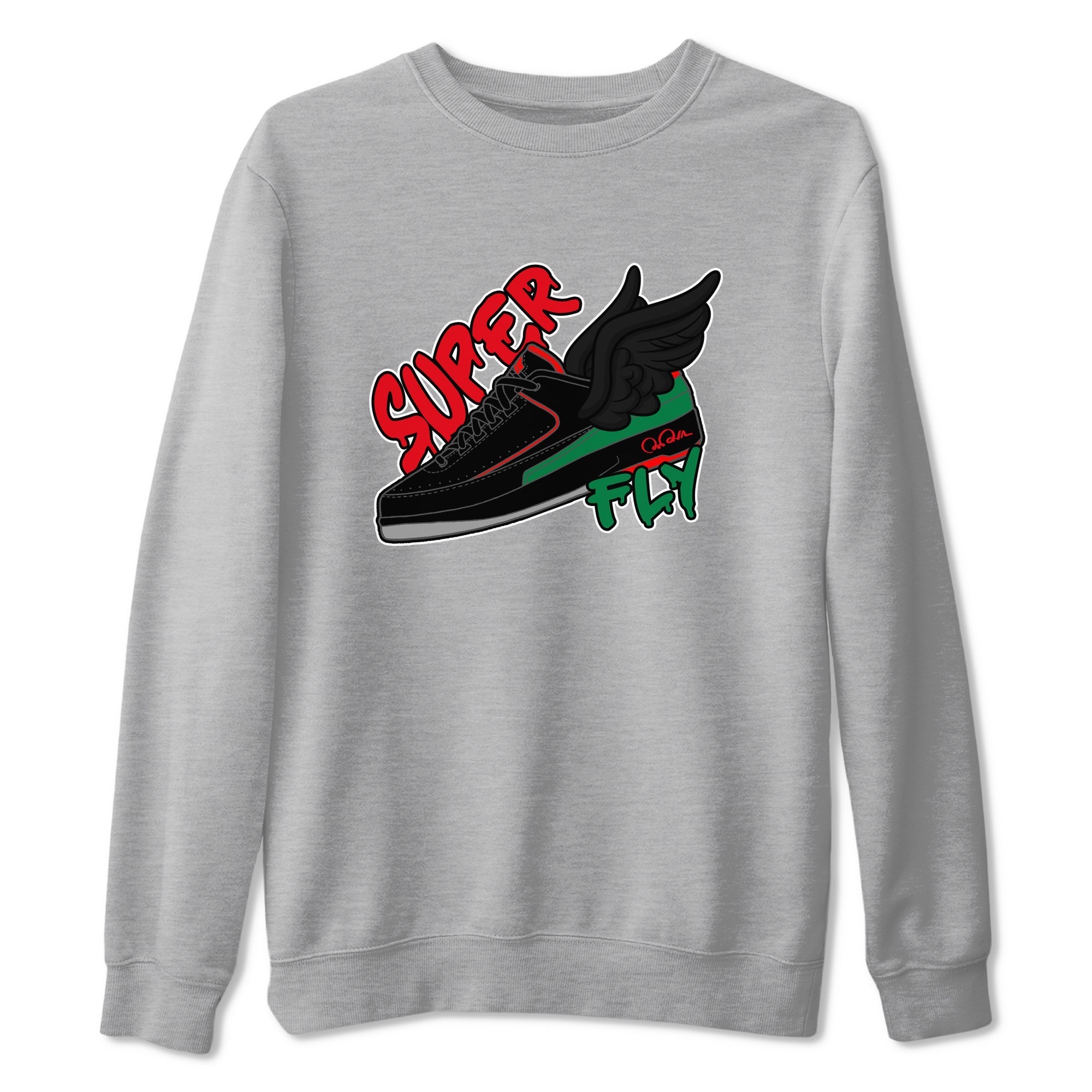 Jordan 2 Low Christmas X-mas Holiday special gift shirt to match jordans Super Fly sneaker tees Air Jordan 2 Christmas Drip Gear Zone Unisex Heather Grey 2 T-Shirt
