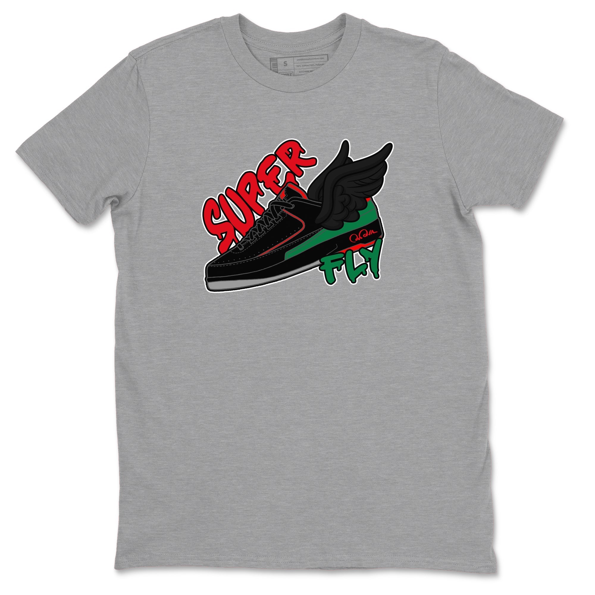 Jordan 2 Low Christmas X-mas Holiday special gift shirt to match jordans Super Fly sneaker tees Air Jordan 2 Christmas Drip Gear Zone Unisex Heather Grey 2 T-Shirt
