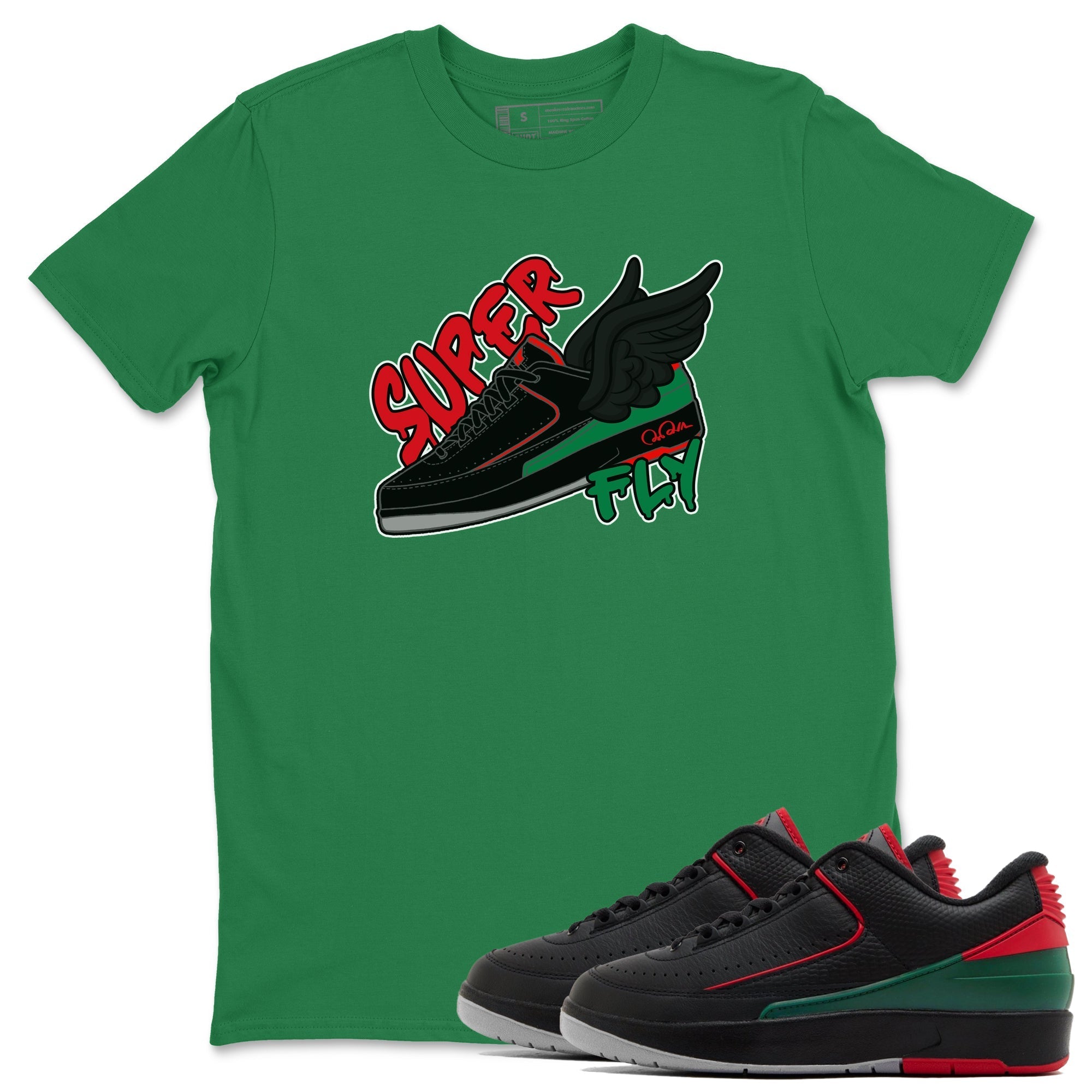 Jordan 2 Low Christmas X-mas Holiday special gift shirt to match jordans Super Fly sneaker tees Air Jordan 2 Christmas Drip Gear Zone Unisex Kelly Green 1 T-Shirt