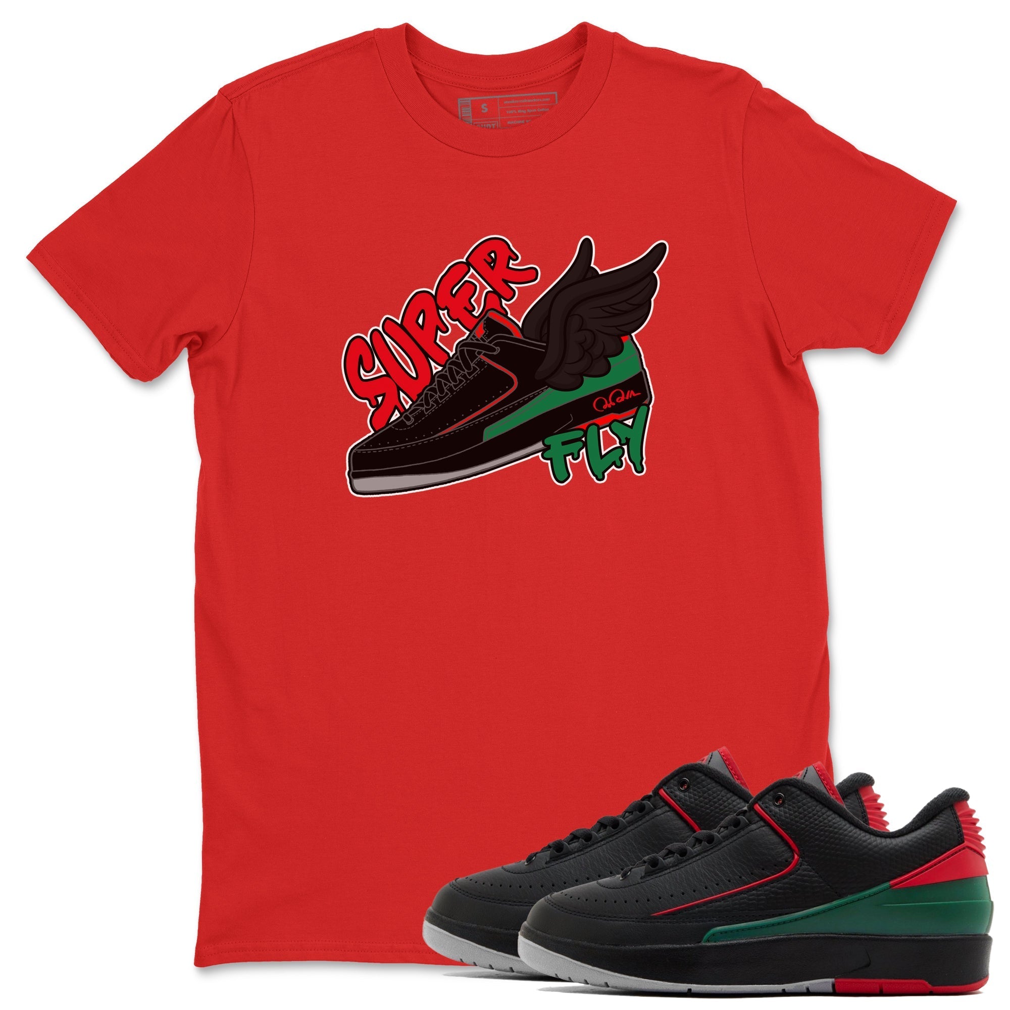 Jordan 2 Low Christmas X-mas Holiday special gift shirt to match jordans Super Fly sneaker tees Air Jordan 2 Christmas Drip Gear Zone Unisex Red 1 T-Shirt