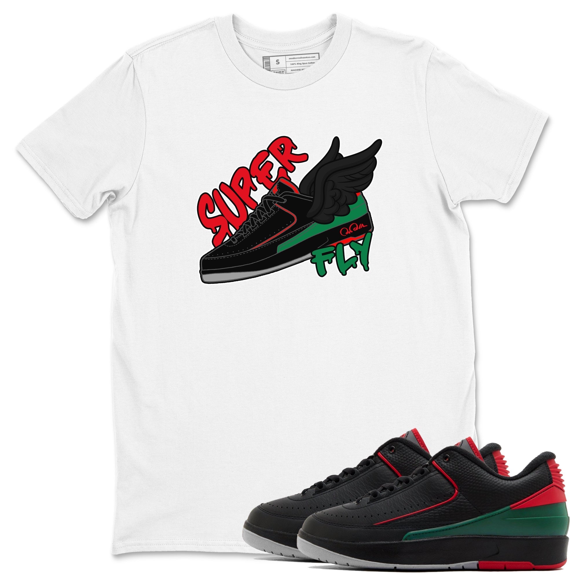 Jordan 2 Low Christmas X-mas Holiday special gift shirt to match jordans Super Fly sneaker tees Air Jordan 2 Christmas Drip Gear Zone Unisex White 1 T-Shirt