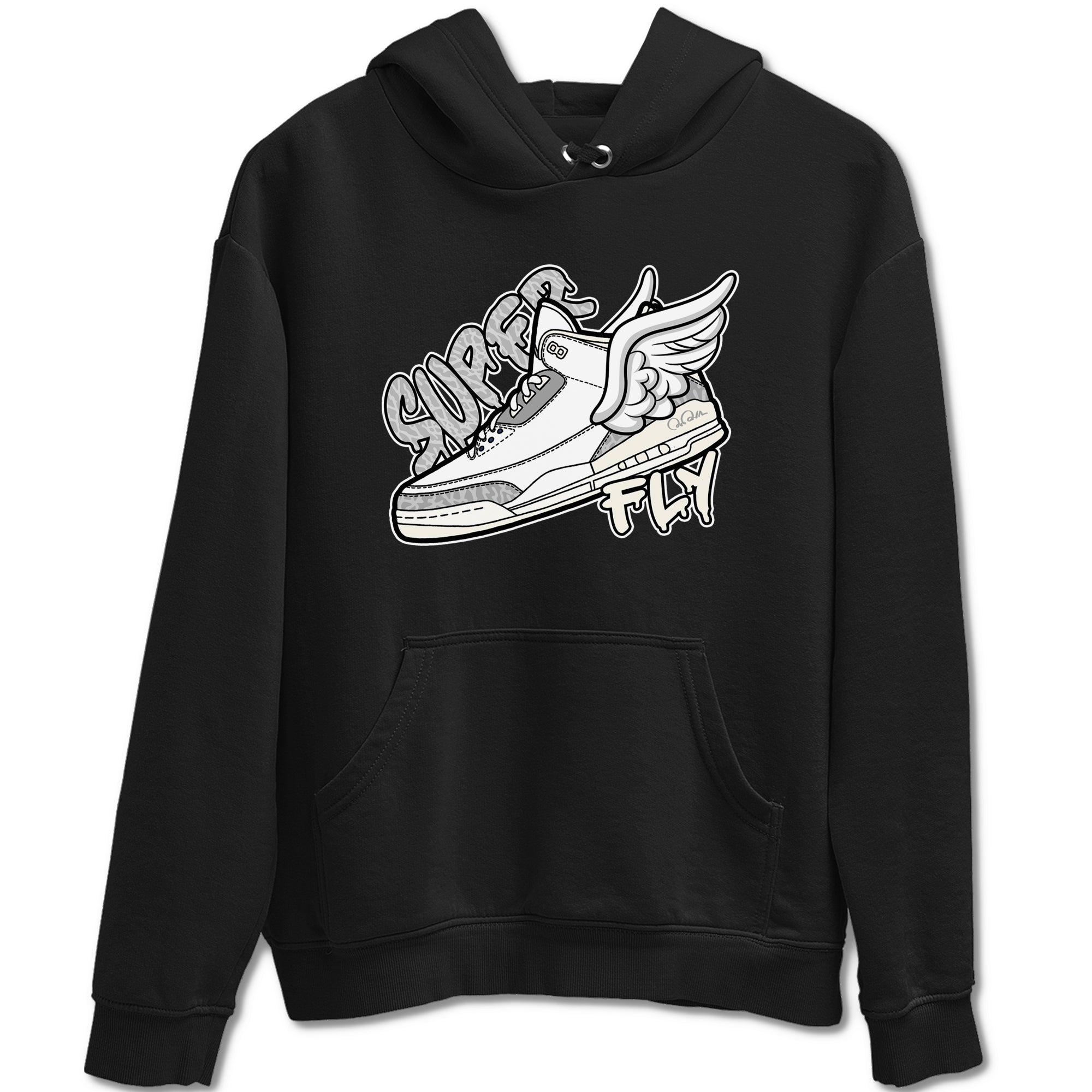 3s Ivory shirt to match jordans Super Fly sneaker tees Air Jordan 3 Ivory Drip Gear Zone unisex cotton Black 2 crew neck shirt