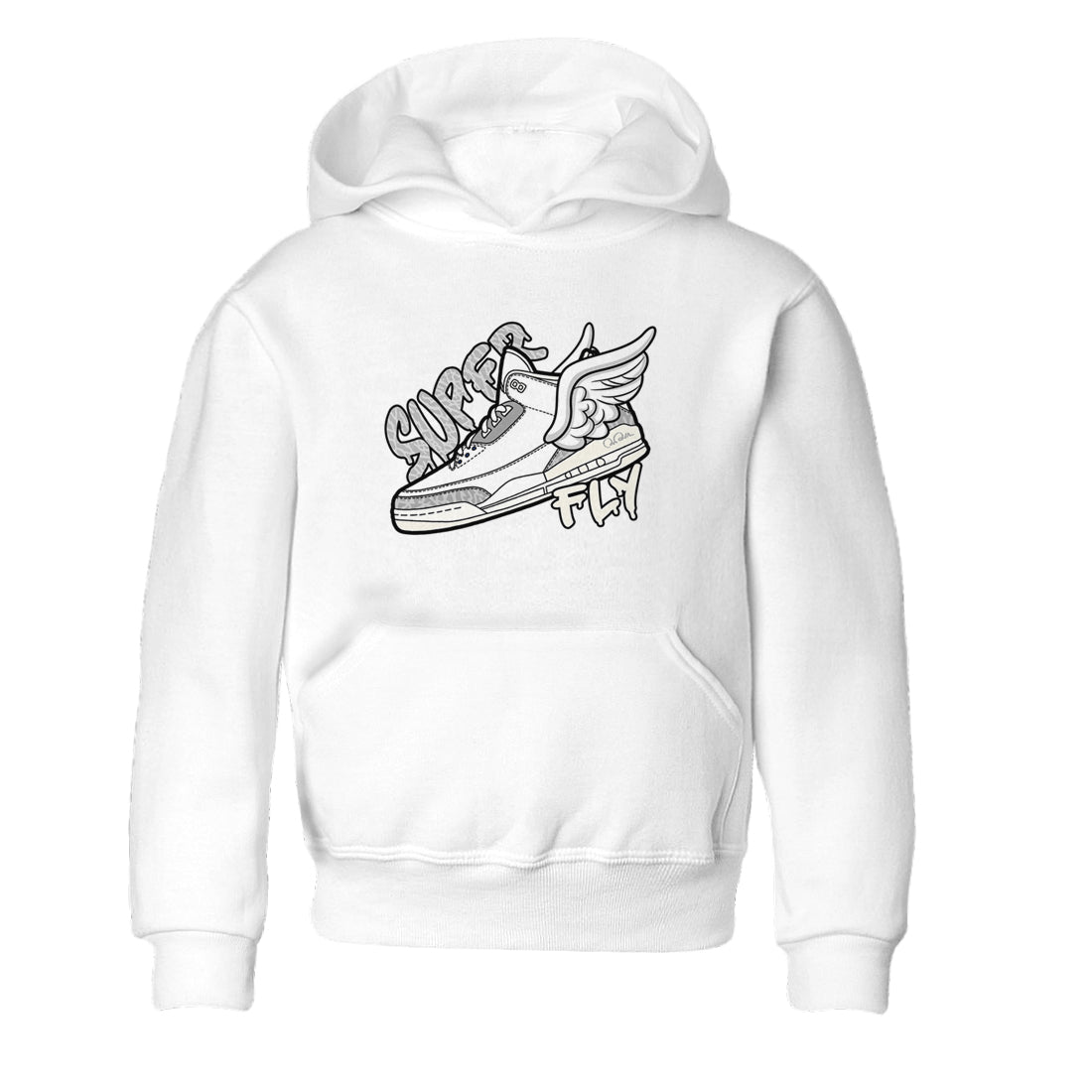 3s Ivory shirt to match jordans Super Fly sneaker tees Air Jordan 3 Ivory Drip Gear Zone baby toddler White 2 cotton Shirt