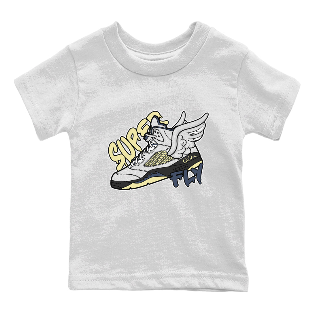 Air Jordan 5 A Ma Maniere x Photon Dust shirt to match jordans Super Fly sneaker tees Jordan 5 A Ma Maniere "Dawn" Drip Gear Zone Baby Toddler White 2 T-Shirt