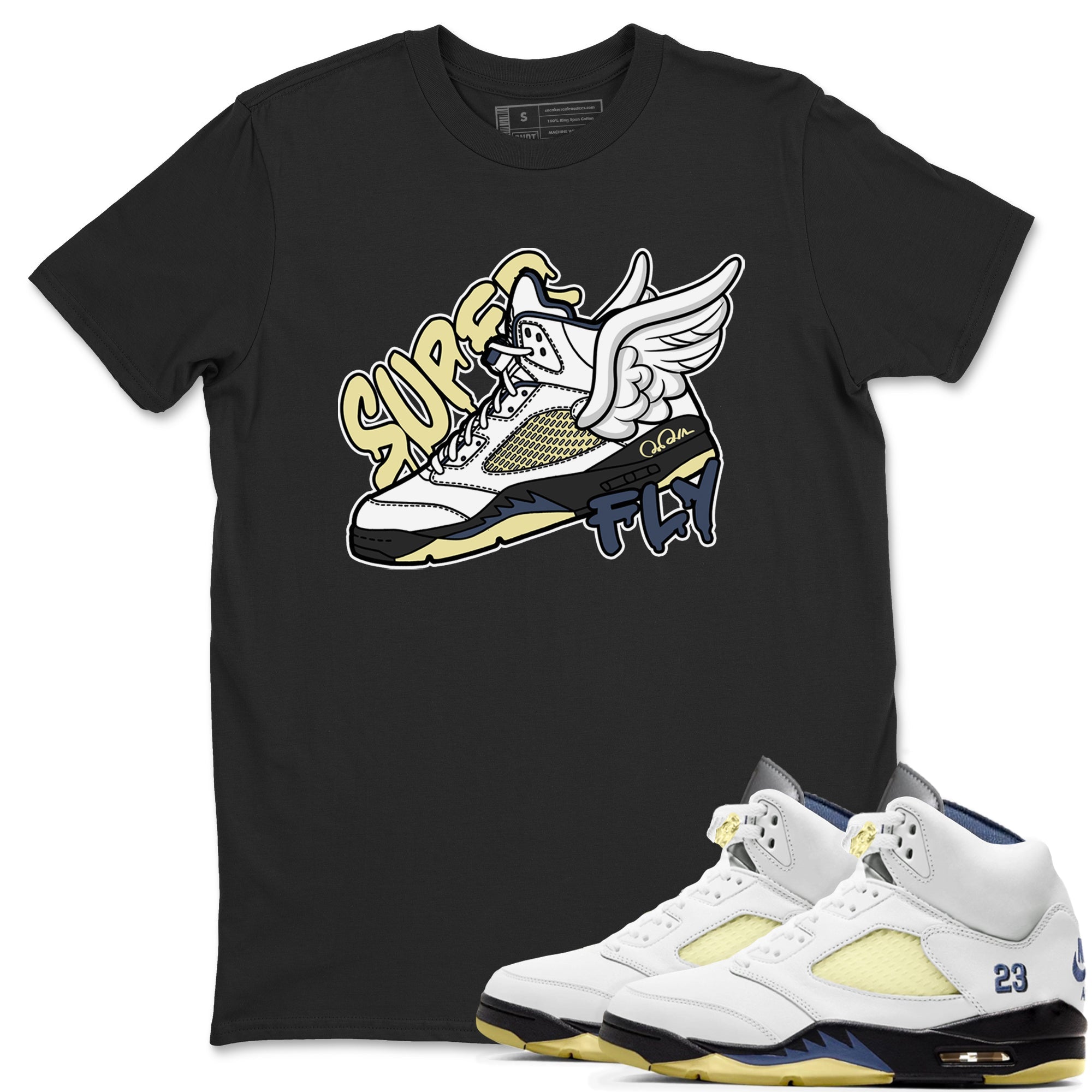 Air Jordan 5 A Ma Maniere x Photon Dust shirt to match jordans Super Fly sneaker tees Jordan 5 A Ma Maniere "Dawn" Drip Gear Zone Unisex Black 1 T-Shirt