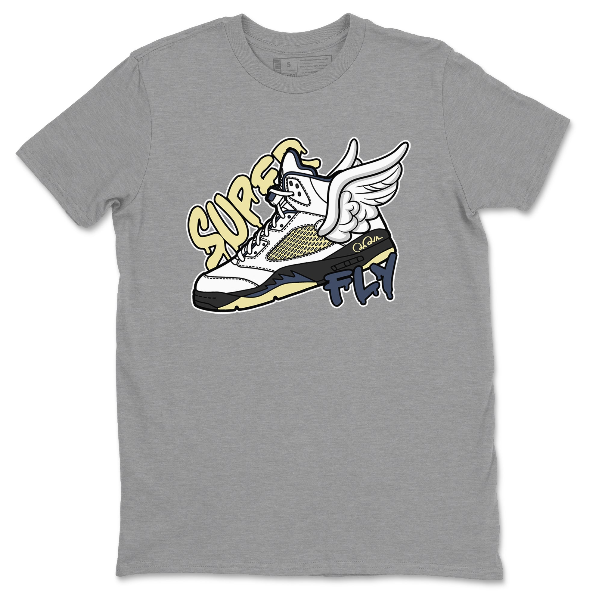 Air Jordan 5 A Ma Maniere x Photon Dust shirt to match jordans Super Fly sneaker tees Jordan 5 A Ma Maniere "Dawn" Drip Gear Zone Unisex Heather Grey 2 T-Shirt
