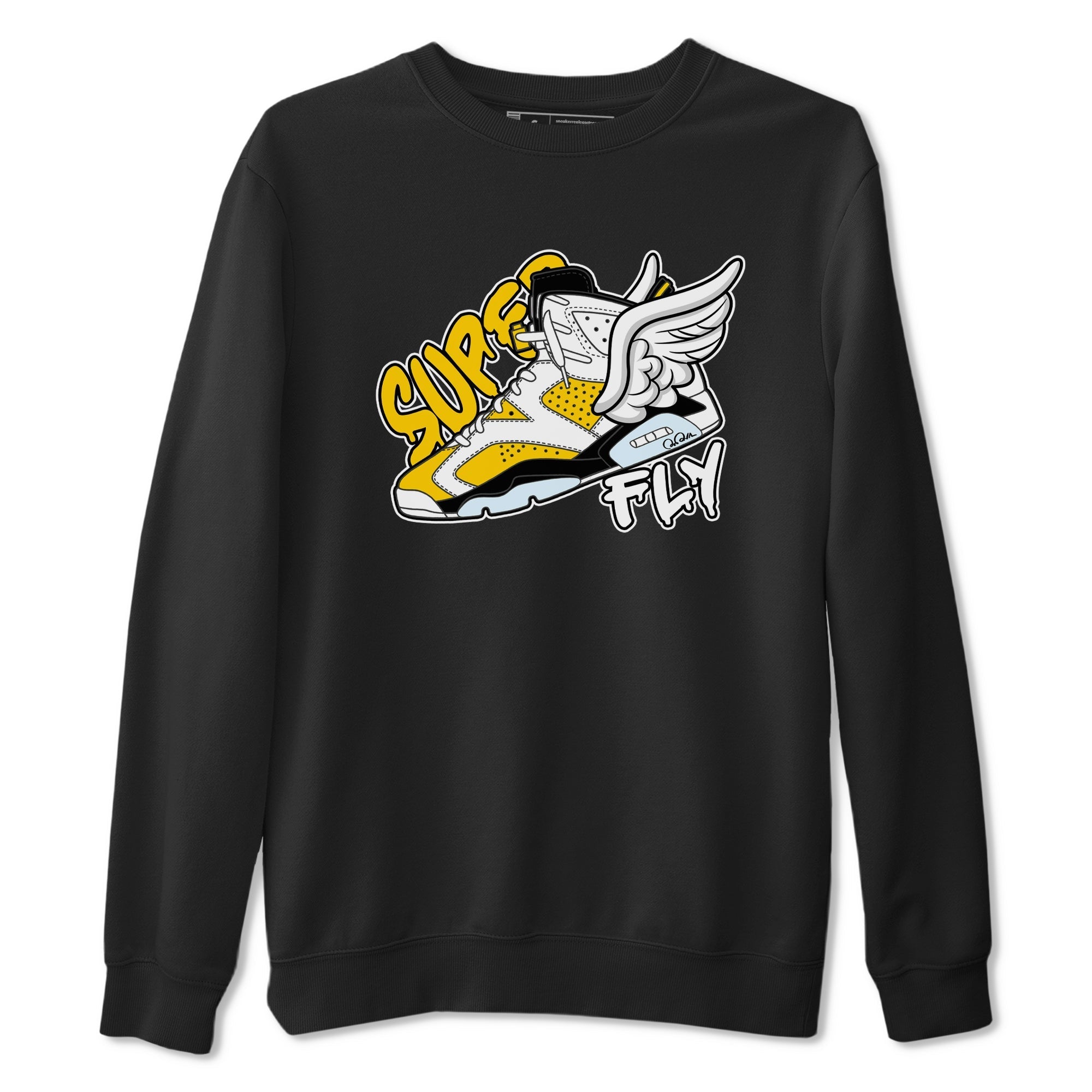 Air Jordan 6 Yellow Ochre shirt to match jordans Super Fly sneaker tees streetwear brand AJ6 Yellow Ochre Drip Gear Zone Brand Unisex Black 2 T-Shirt