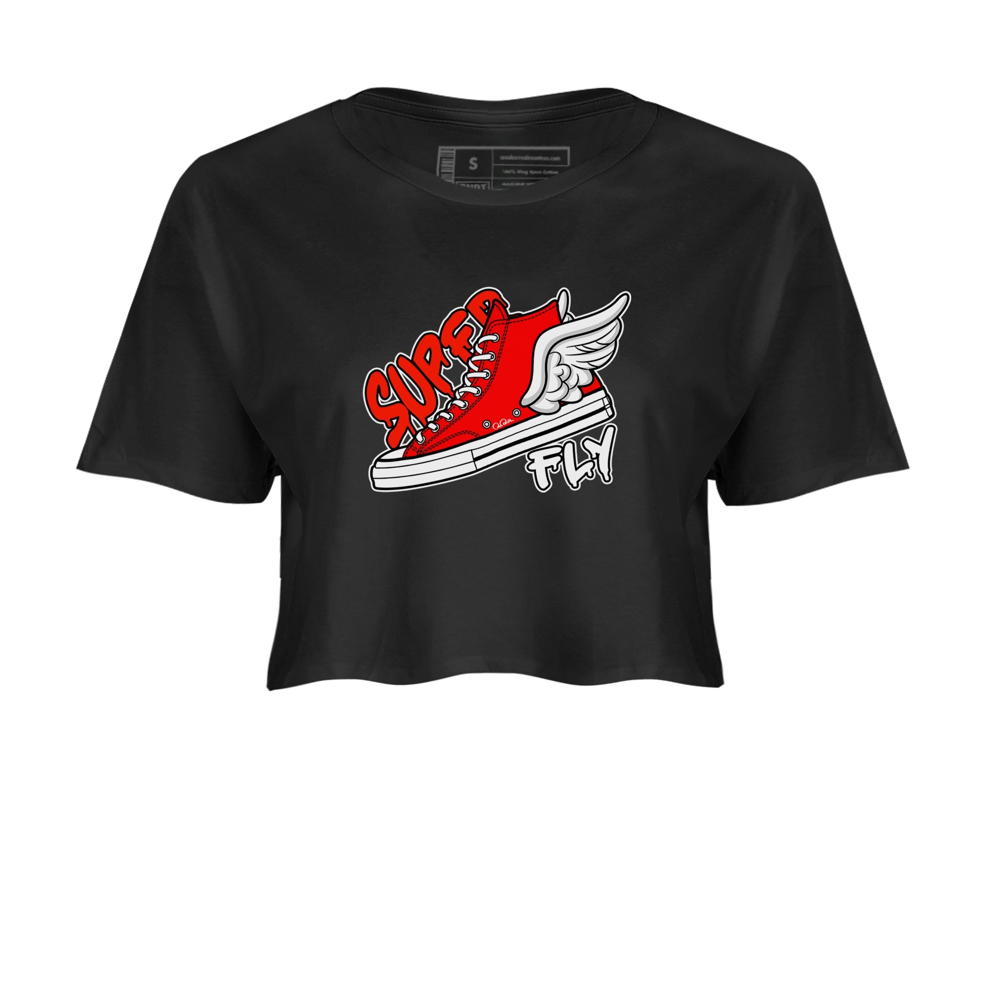Converse High Top Red shirt to match sneakers Super Fly sneaker tees Shoes Match Converse High Top Red Drip Gear Zone Sneaker Tee Black 2 Crop T-Shirt