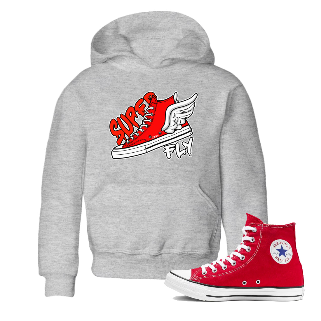 Converse High Top Red shirt to match sneakers Super Fly sneaker tees Shoes Match Converse High Top Red Drip Gear Zone Sneaker Tee Baby Toddler Heather Grey 1 T-Shirt
