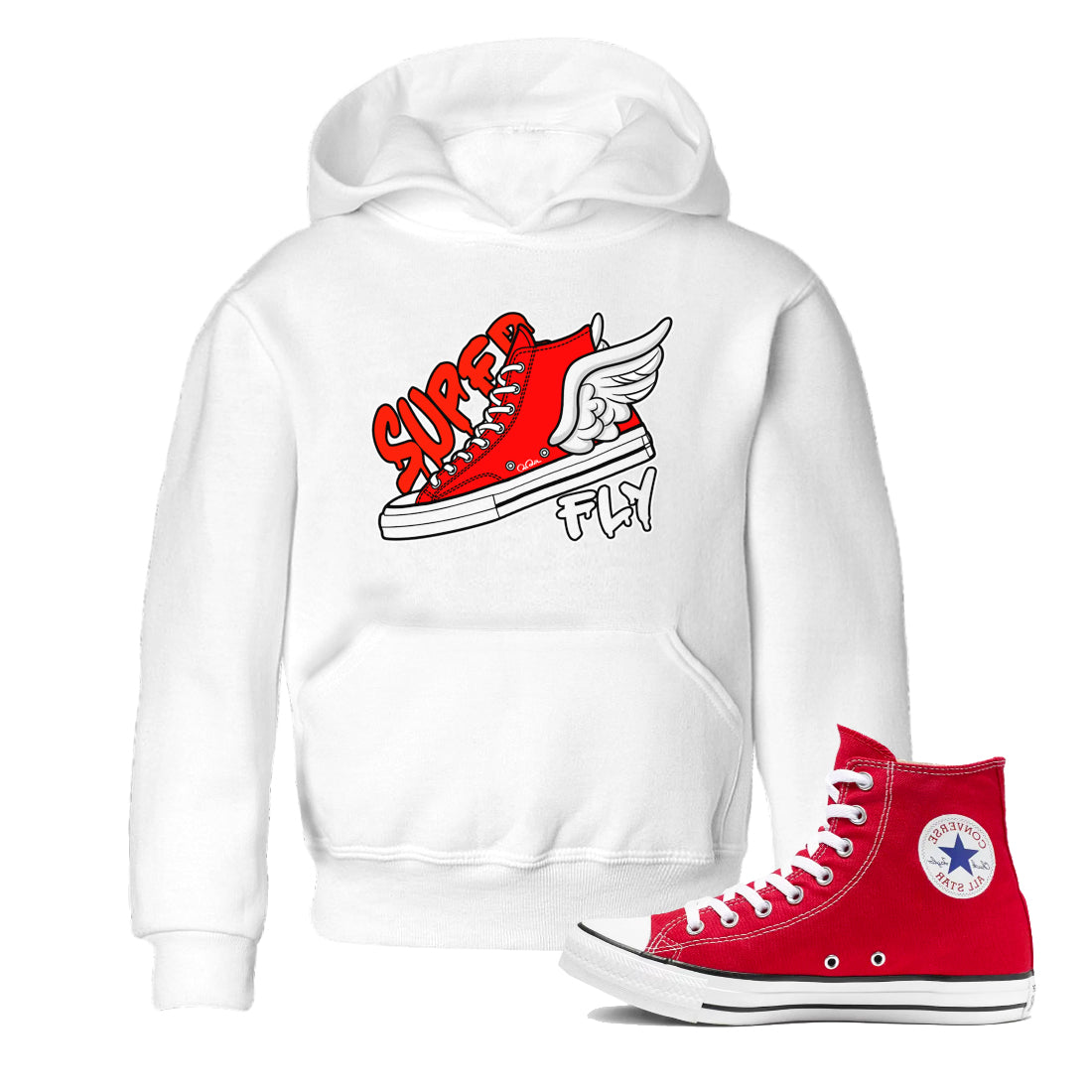 Converse High Top Red shirt to match sneakers Super Fly sneaker tees Shoes Match Converse High Top Red Drip Gear Zone Sneaker Tee Baby Toddler White 1 T-Shirt