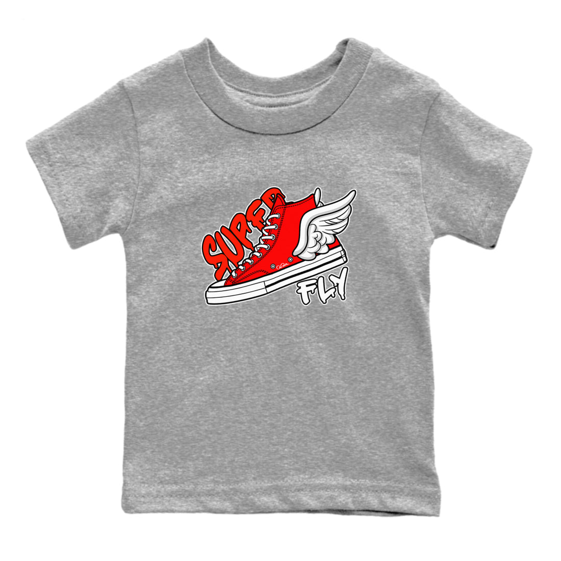 Converse High Top Red shirt to match sneakers Super Fly sneaker tees Shoes Match Converse High Top Red Drip Gear Zone Sneaker Tee Baby Toddler Heather Grey 2 T-Shirt
