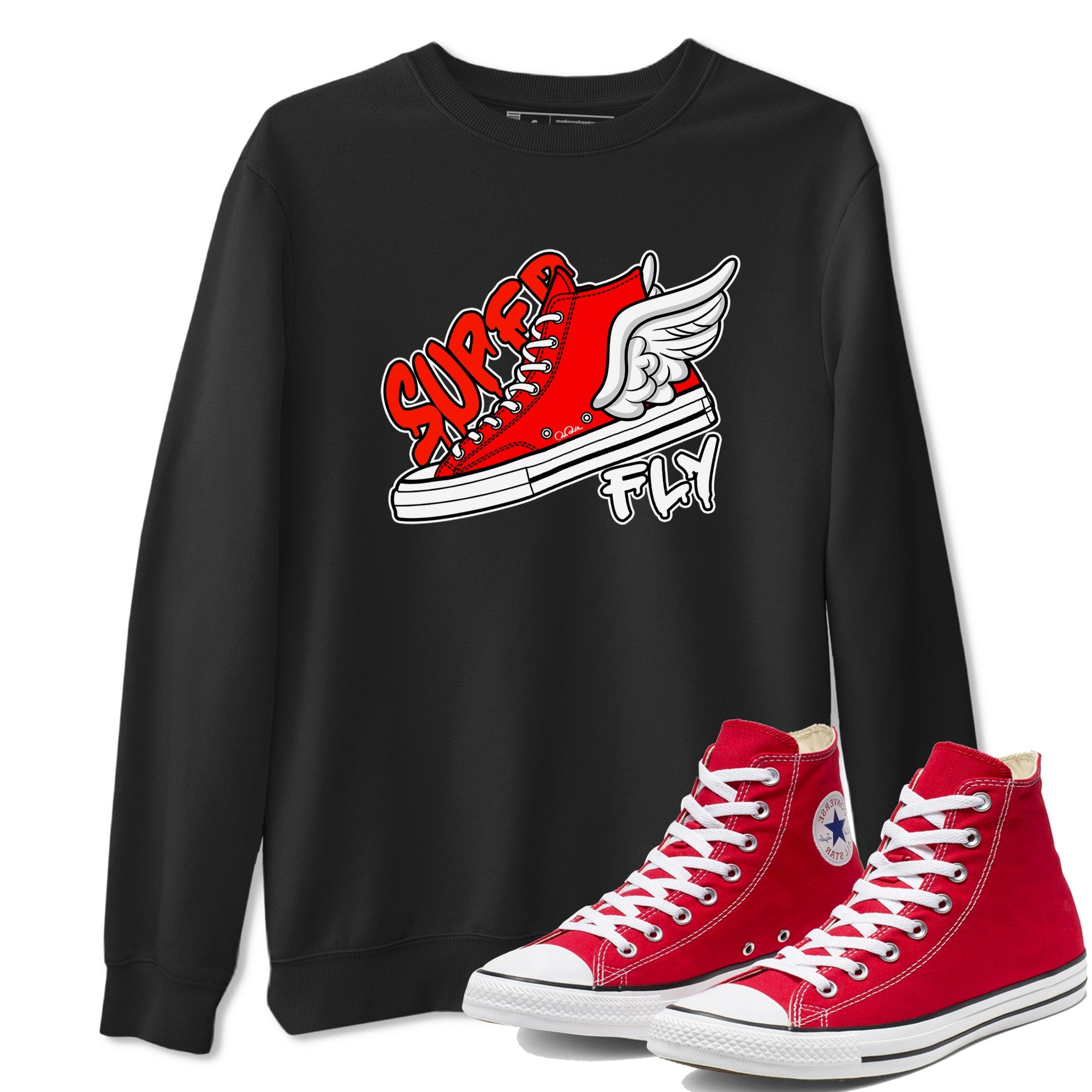Converse High Top Red shirt to match sneakers Super Fly sneaker tees Shoes Match Converse High Top Red Drip Gear Zone Sneaker Tee Unisex Black 1 T-Shirt